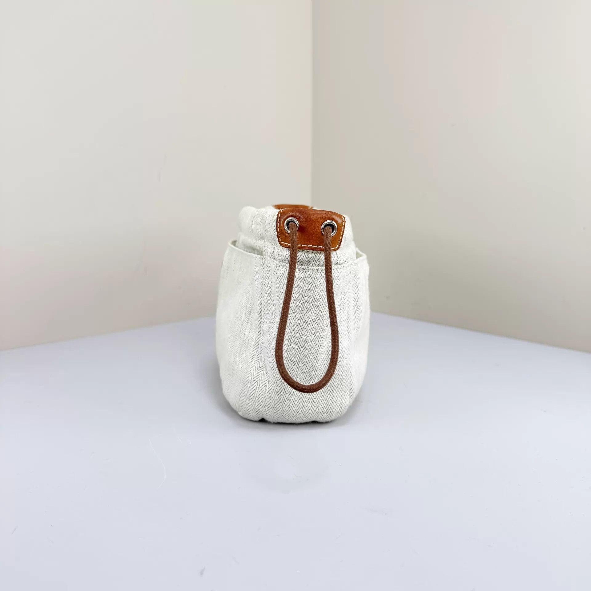 Hermes Hermes Fourbi Canvas Leather Inner Bag 98 New Size ONE SIZE - 4 Thumbnail