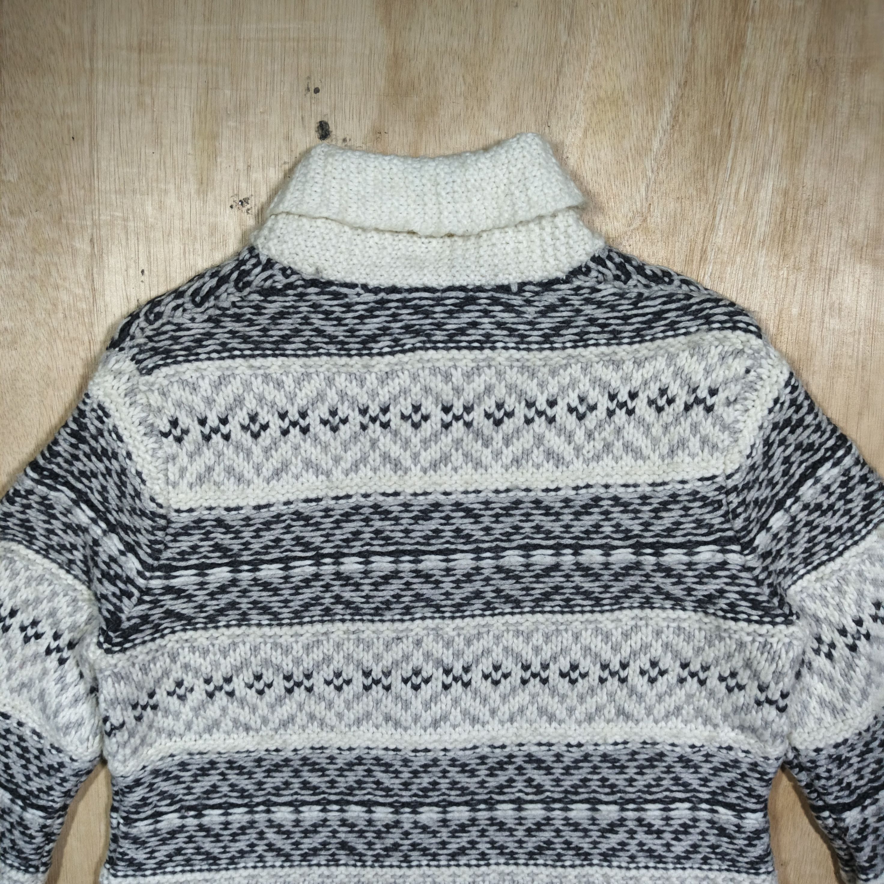 Gap Fair isle sweater bomber jacket Size L / US 10 / IT 46 - 6 Thumbnail