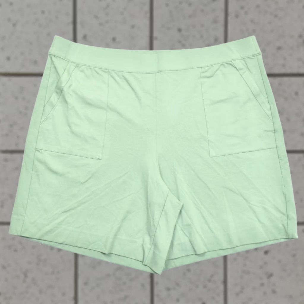 Lane Bryant Shorts Women Size 22 Green Pull-On Stretch Ponte Casual, Women's (Size 40)