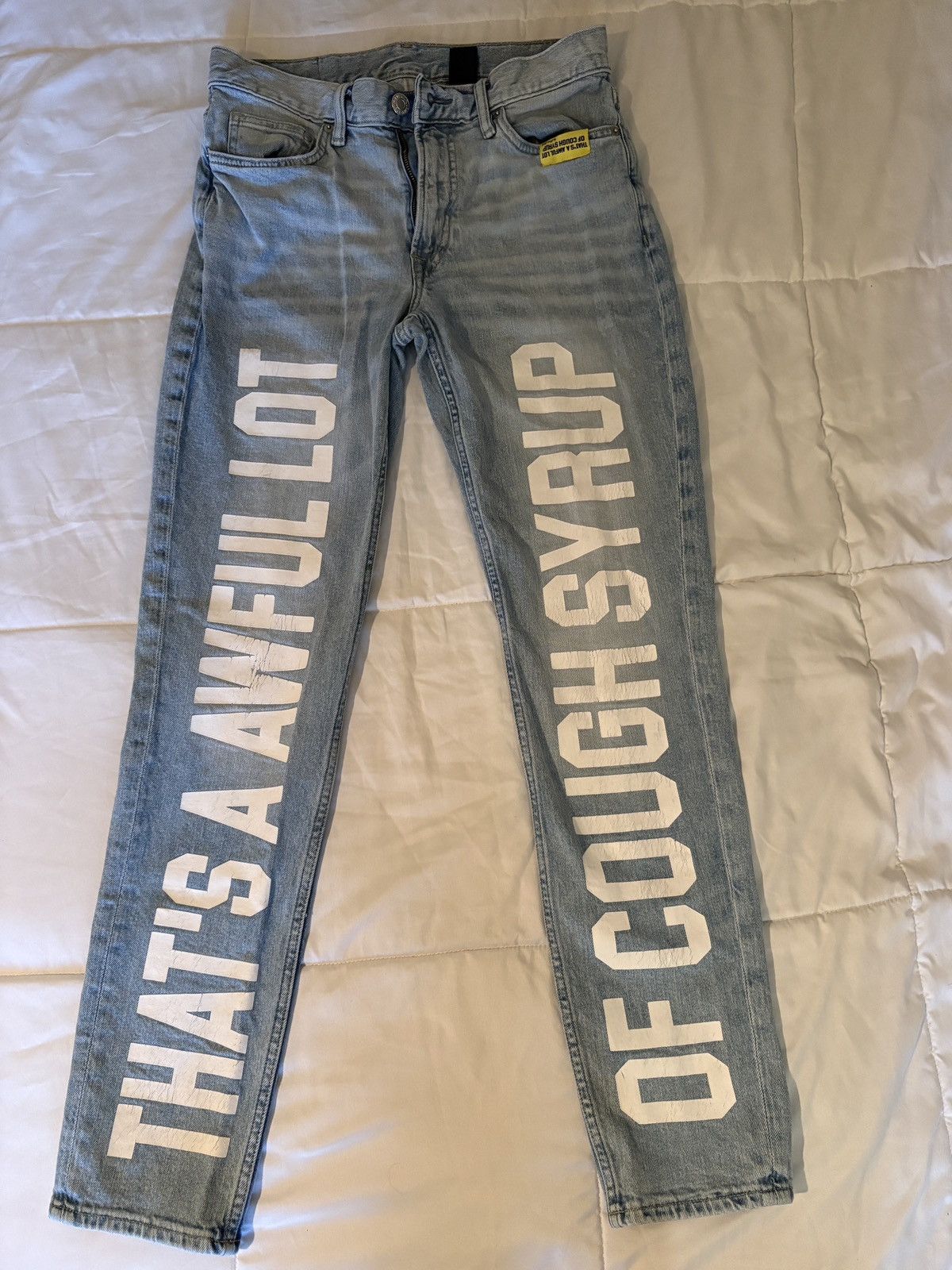 Awful Lot of Cough Syrup Awful Lot of Cough Syrup Rare Blue Jeans Size US 30 / EU 46 - 1 Thumbnail