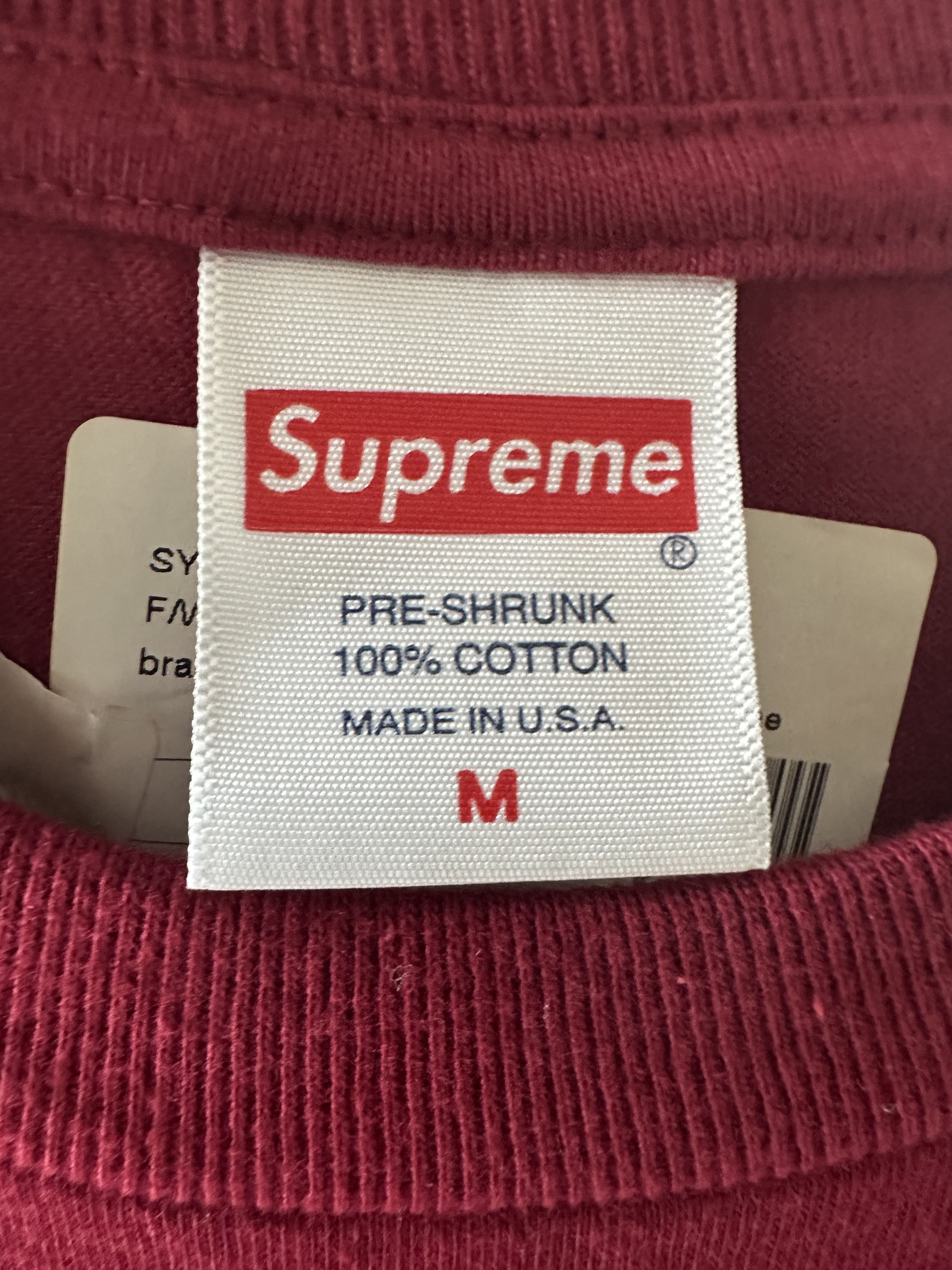 Supreme SUPREME BEAR TEE "CARDINAL" Size US M / EU 48-50 / 2 - 4 Thumbnail