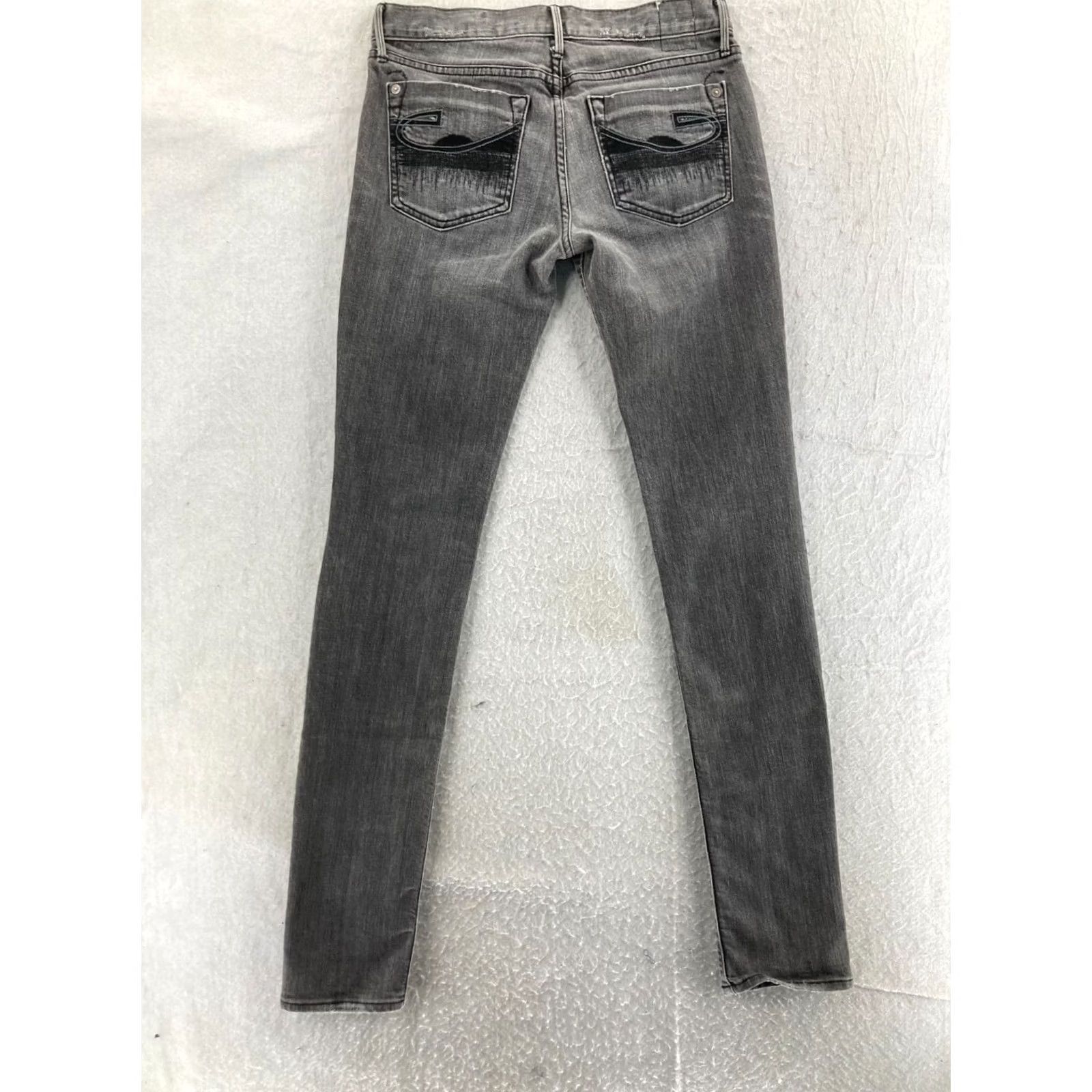 Vintage Chip and Pepper Jeans Womens 27 USA Made Denim 5-Pocket Skinny Low Rise Black Cotton Blend XS? Size 27" / US 4 / IT 40 - 7 Thumbnail