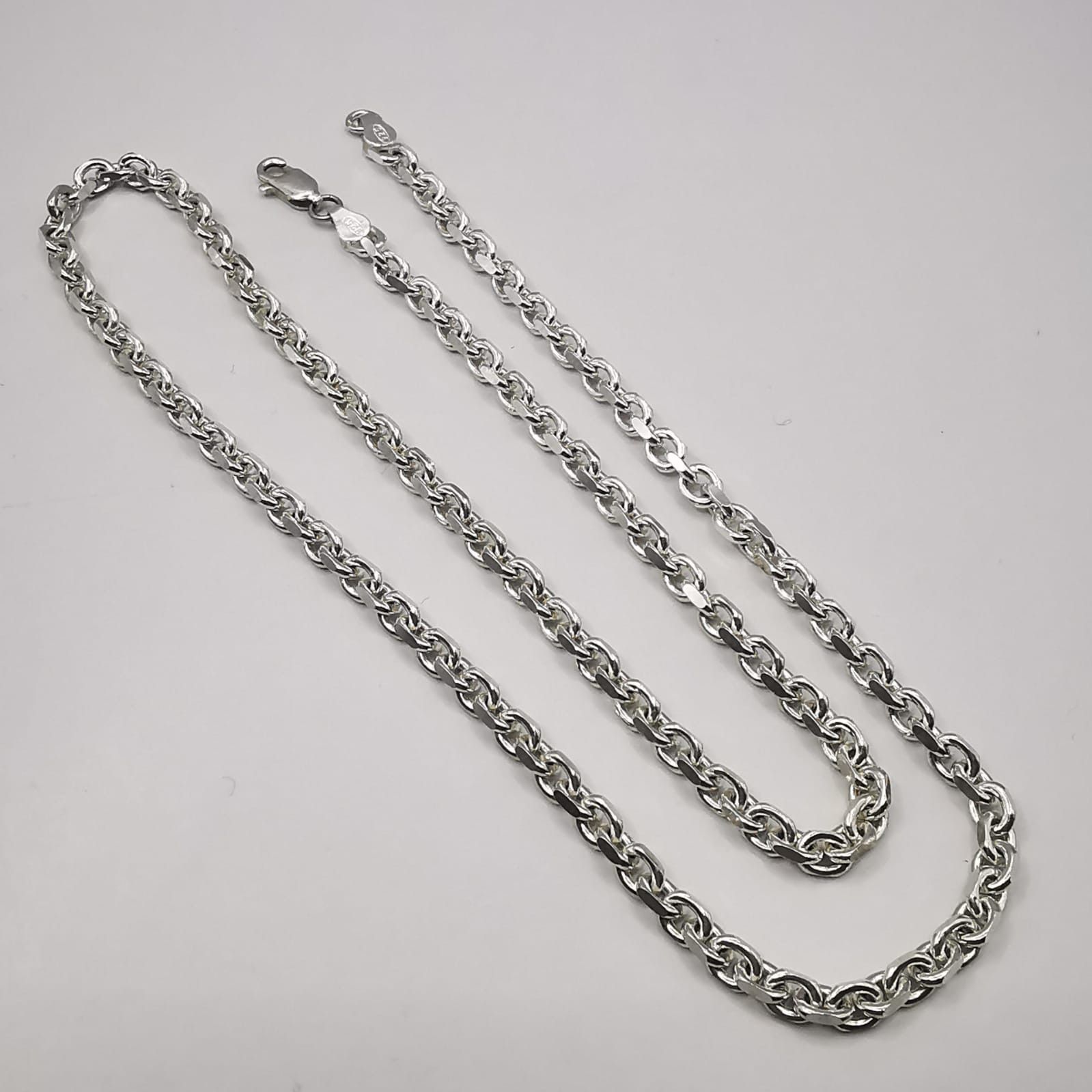 Sterling Silver Vintage Beautiful Jewelry Chain,925 Sterling Silver 22,01g Size ONE SIZE - 1 Thumbnail