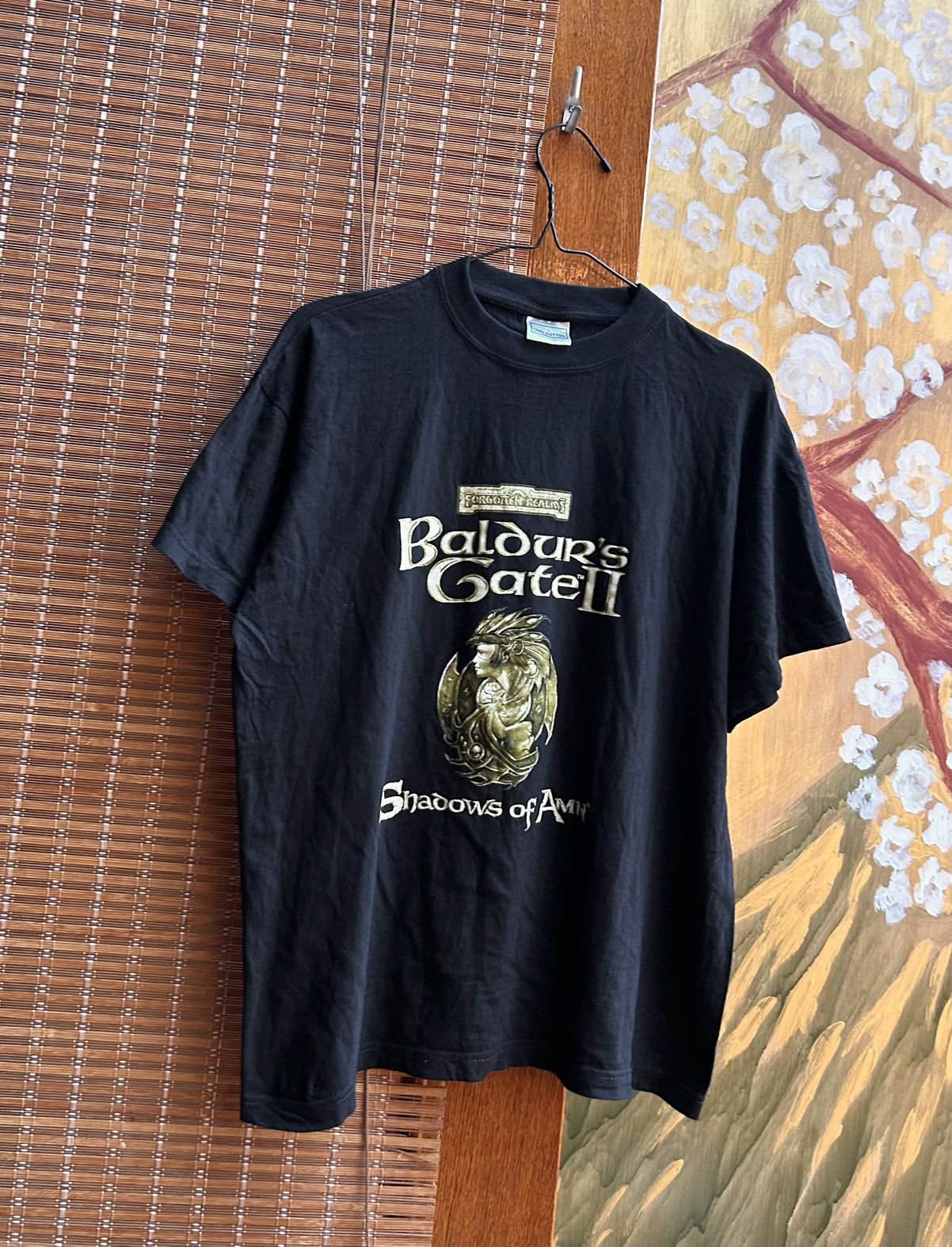 Vintage Vintage 2000’s Baldurs Gate II Shadows Of Amn Promo T-shirt Size US L / EU 52-54 / 3 - 1 Thumbnail