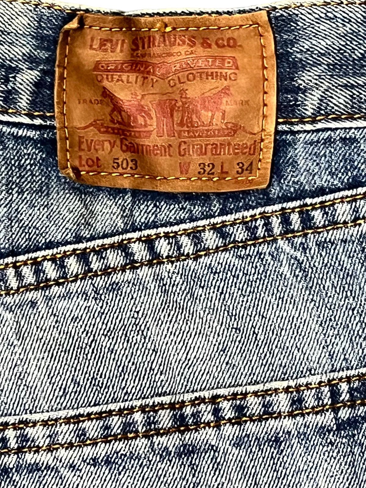 Levi's Levi’s 90’s 503 Distressed Denim Size US 33 - 10 Thumbnail