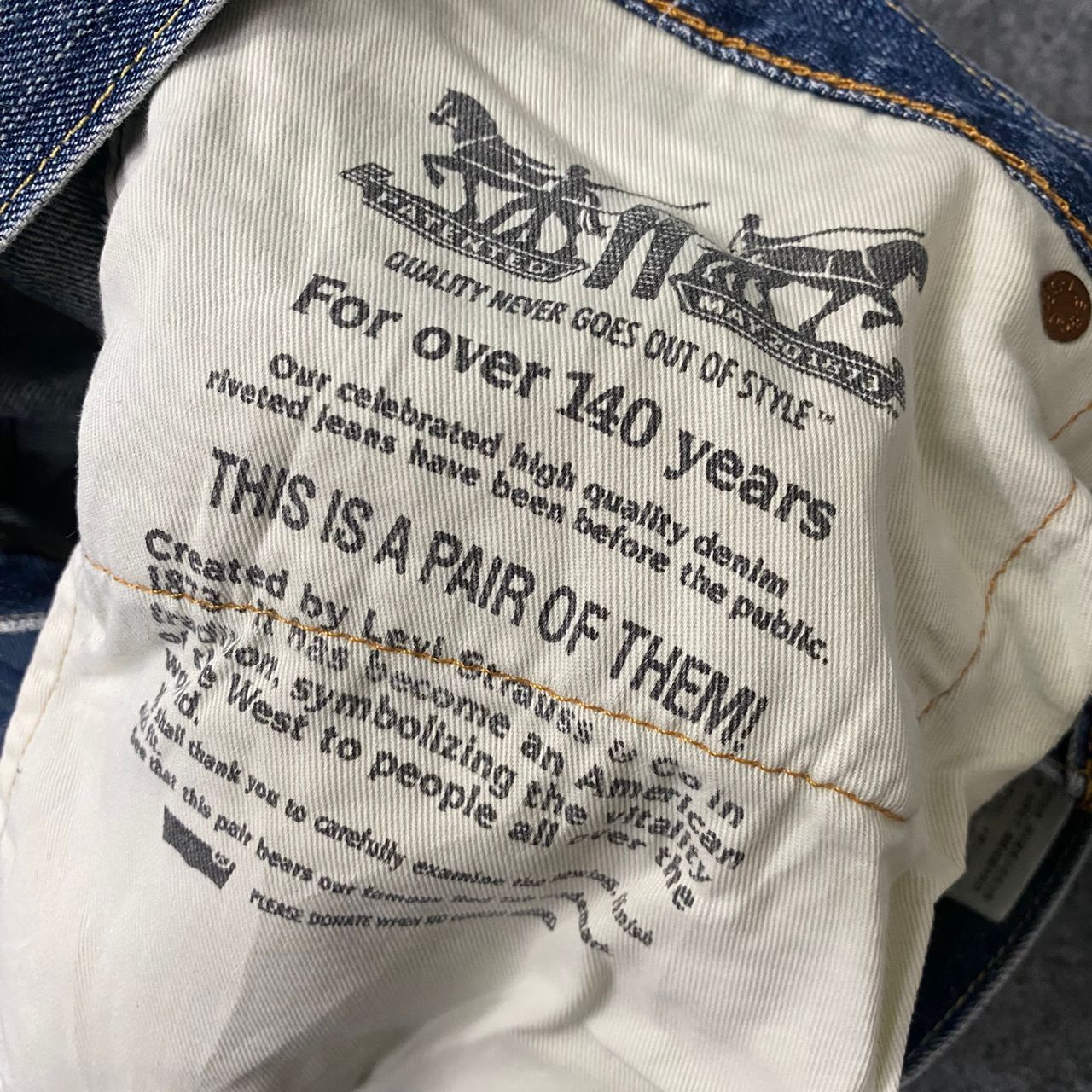 Levi's Vintage 90s Levis 505 Distressed Denim Kurt Cobain Style Size US 34 / EU 50 - 20 Thumbnail