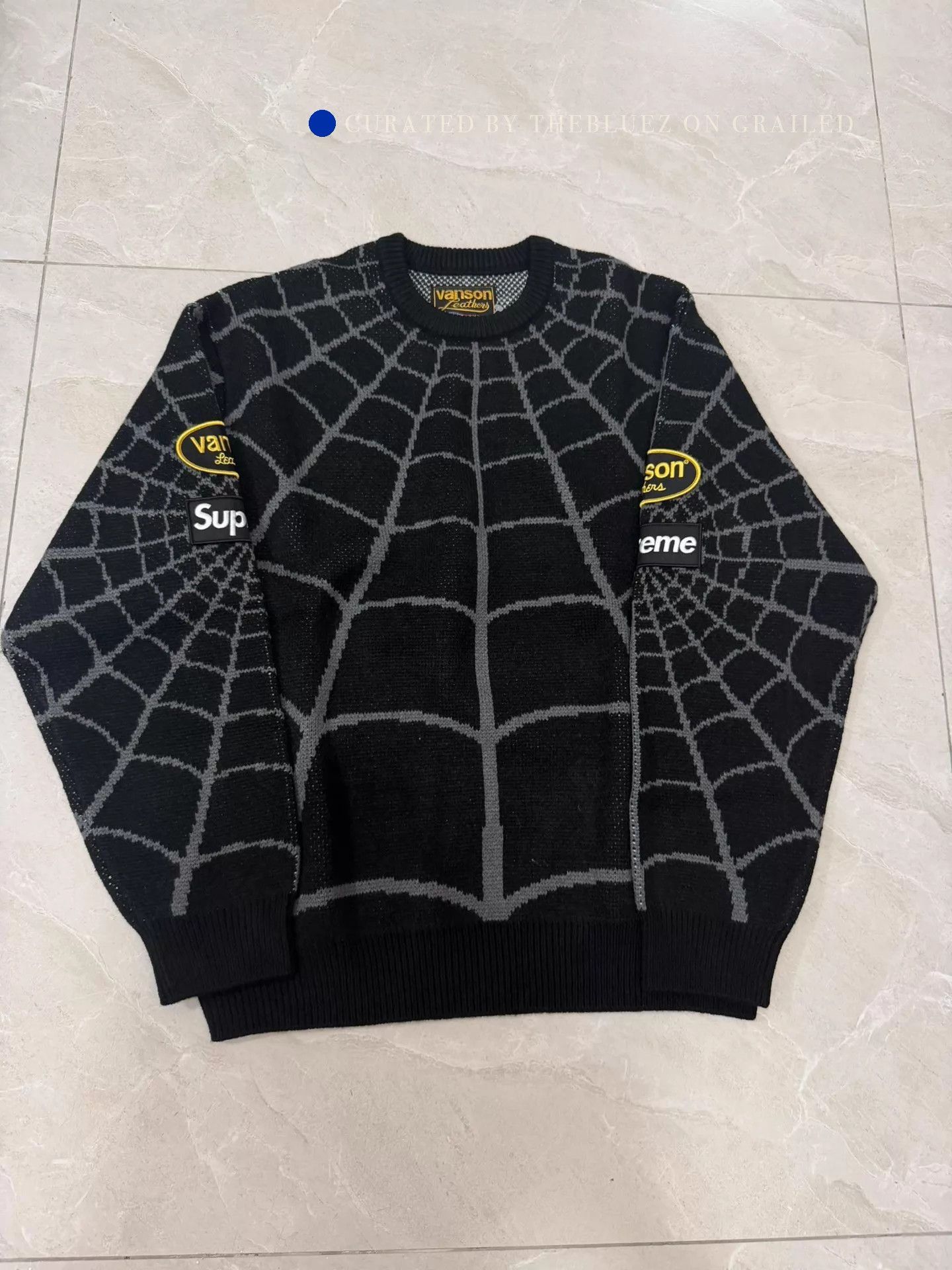 Supreme × Vanson Leathers Supreme Vanson Leathers Spider-Man Knit