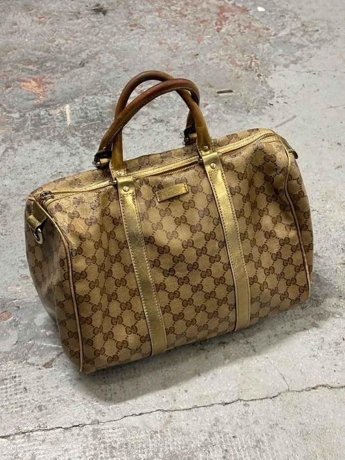 Gucci 2000s Gucci Beige Monogram Canvas Tote Bag Size ONE SIZE - 1 Thumbnail