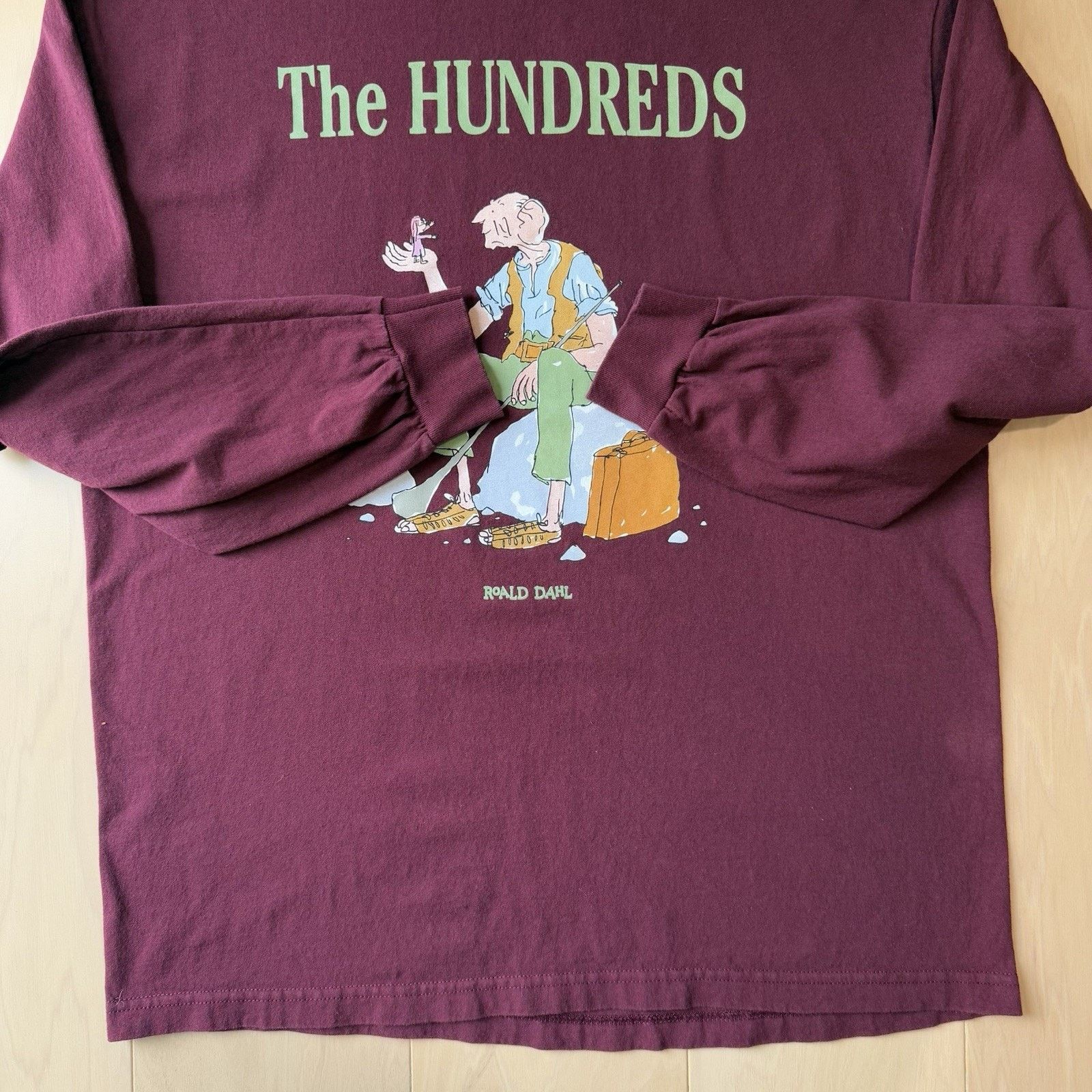 The Hundreds The Hundreds Roald Dahl Shirt XL Maroon Long Sleeve BFG Size US XL / EU 56 / 4 - 4 Thumbnail