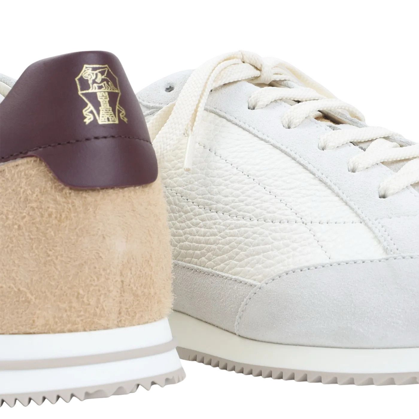 Brunello Cucinelli BRUNELLO CUCINELLI White Leather Sneakers New & Authentic (M Size US 9 / EU 42 - 4 Thumbnail