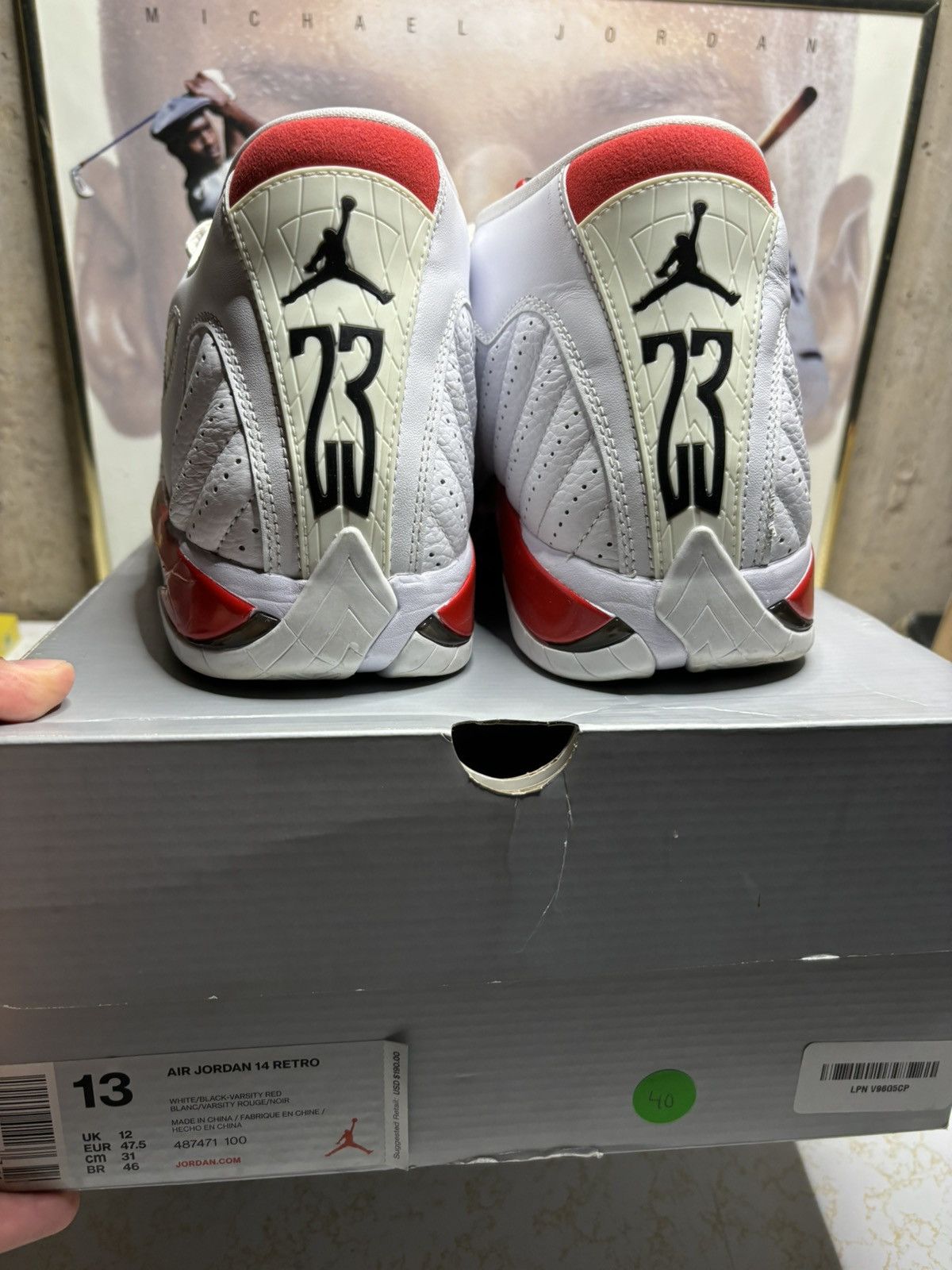 Jordan Brand Jordan Retro 14 ‘Candy Cane’ Size US 13 / EU 46 - 7 Thumbnail