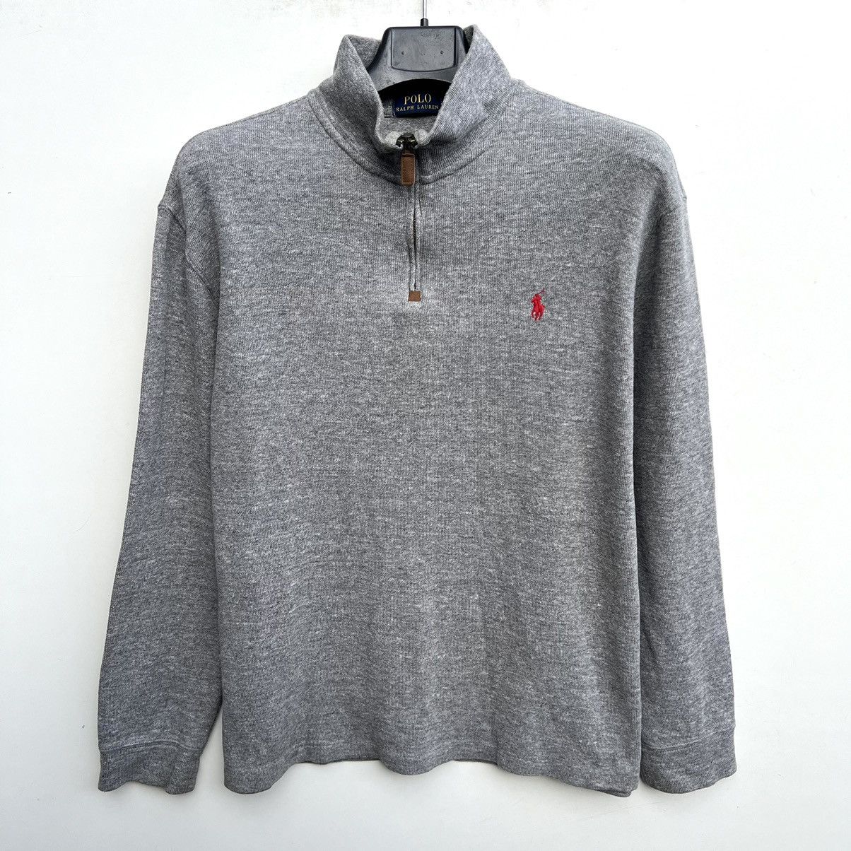 Polo Ralph Lauren × Vintage Polo Ralph Lauren 1/4 zip sweater vintage Size US XL / EU 56 / 4 - 1 Thumbnail