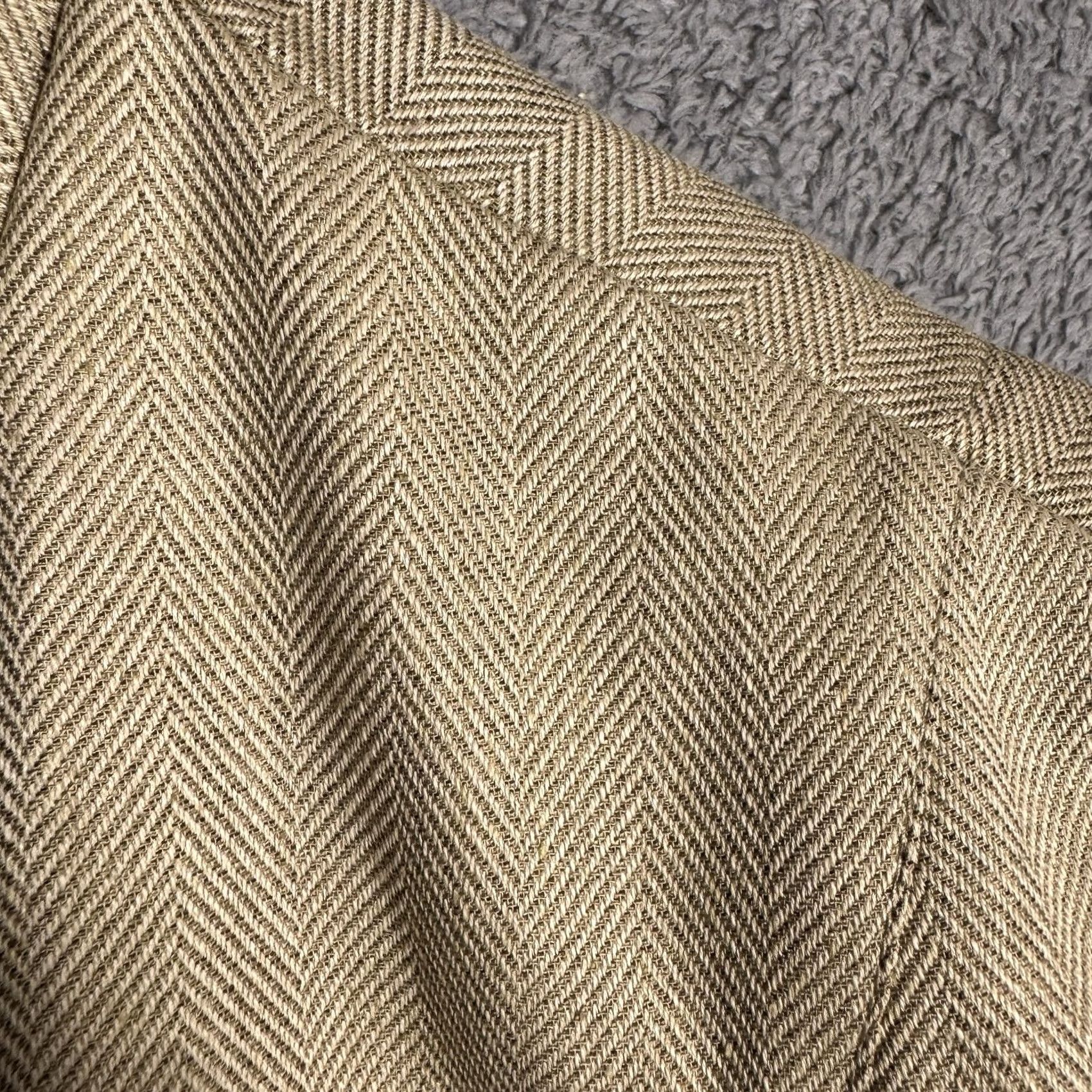 Banana Republic Banana Republic Jacket M Herringbone Utility Linen Full Zip Barn 80 Size M / US 6-8 / IT 42-44 - 5 Thumbnail