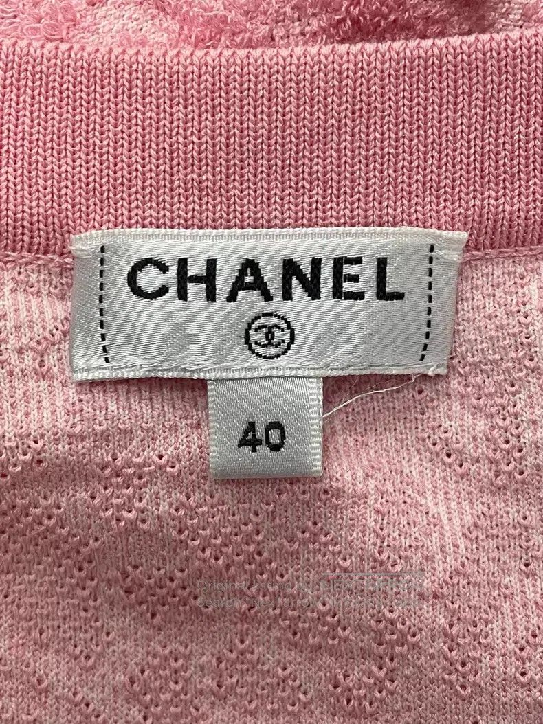 Chanel Chanel Pink embossed camellia dress Size S / US 4 / IT 40 - 4 Thumbnail