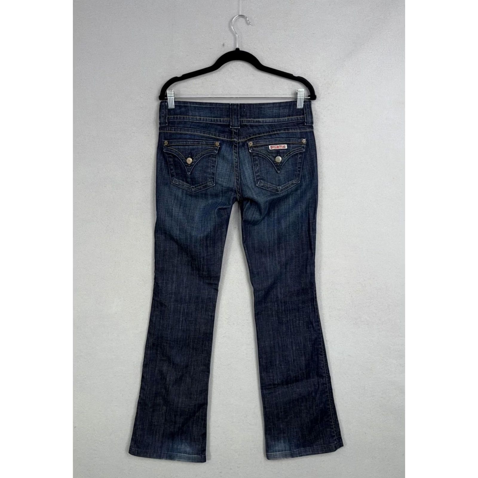 Hudson Hudson Womens 28 Bootcut Jeans Denim Blue 5-Pocket Regular Low Rise Stretch USA Made Y2K Size 28" / US 6 / IT 42 - 7 Thumbnail