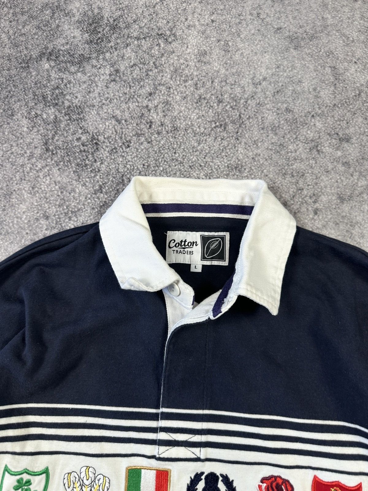 Cotton Traders Vintage Cotton Traders 6 Nations Rugby Polo Long Streetwear Size US L / EU 52-54 / 3 - 5 Thumbnail