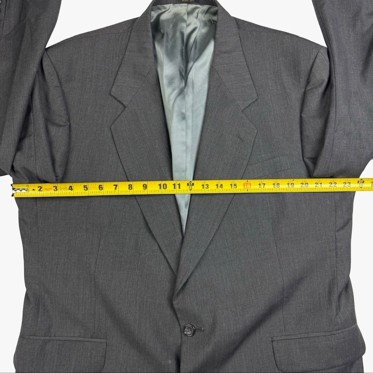 Oscar De La Renta Oscar De La Renta Men's Wool 2-Button Blazer Jacket Gray • 4 Size 46R - 8 Thumbnail