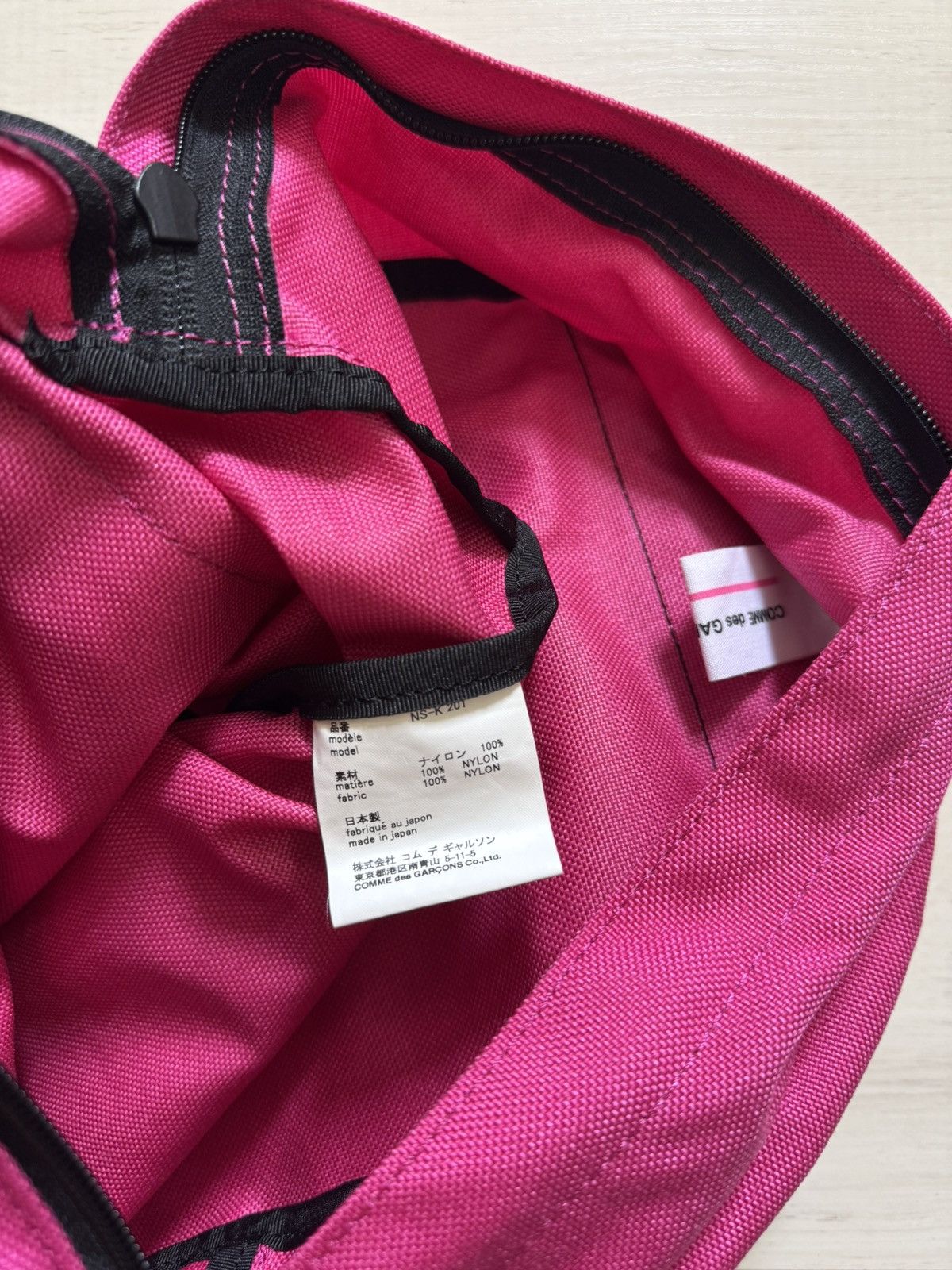 Comme des Garcons Comme des Garcons Girl CDG Pink mini backpack w ribbon Size ONE SIZE - 5 Thumbnail