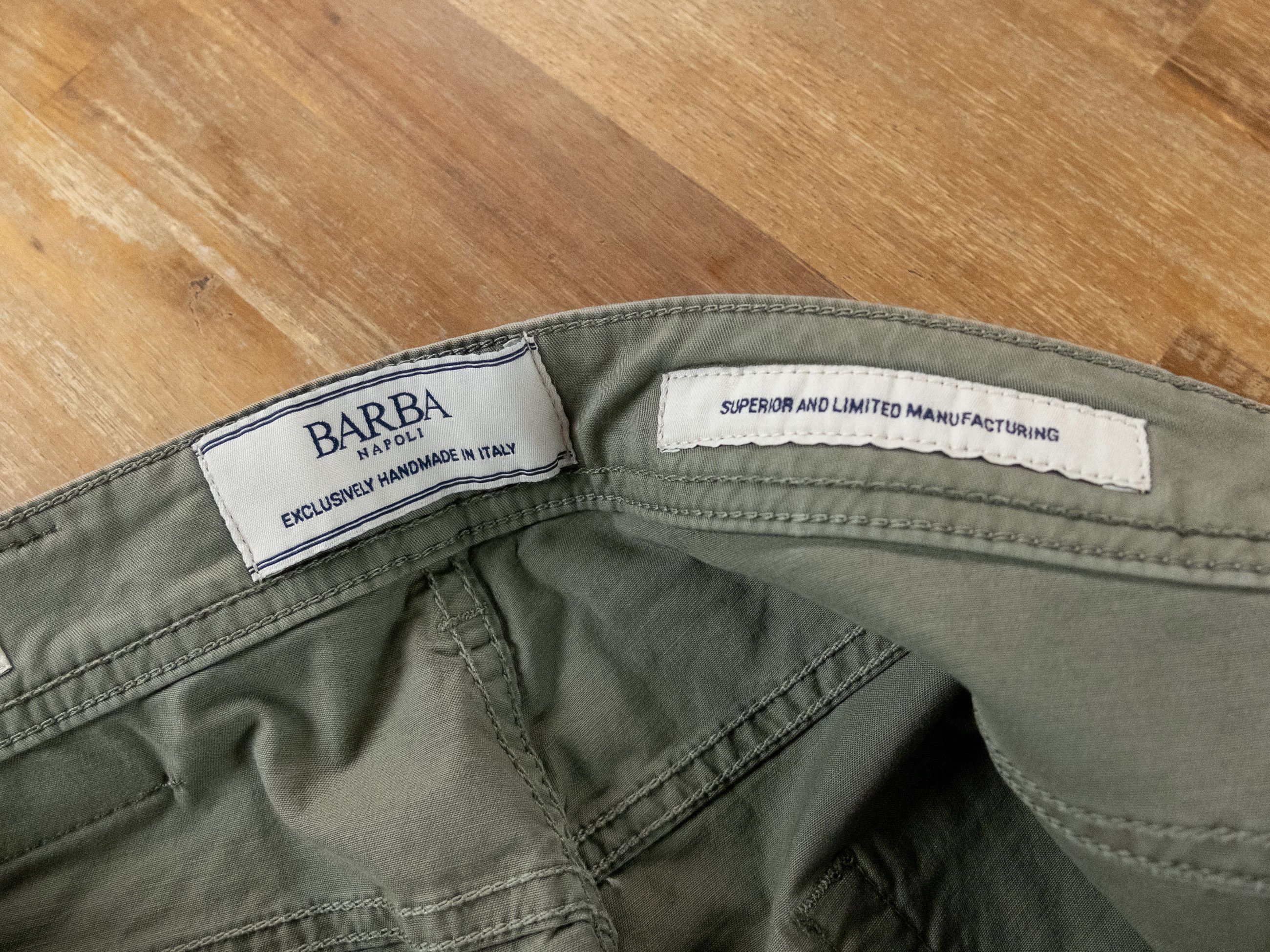 Barba Napoli BARBA Napoli green slim fit lightweight jeans Size 33 Size US 33 - 8 Thumbnail