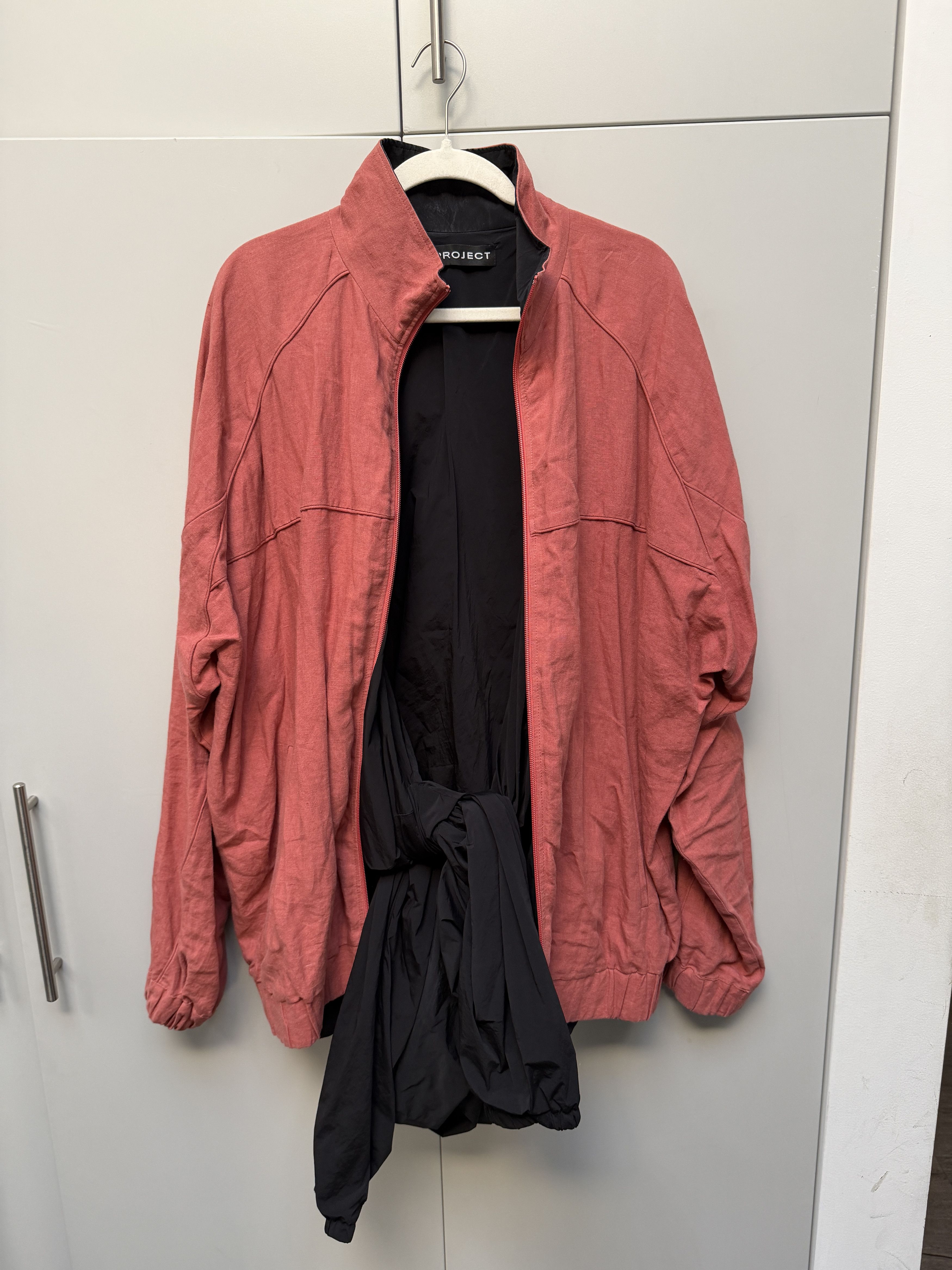 Y/Project Y/Project SS18 Layered Red Linen Black Nylon Parka Size US S / EU 44-46 / 1 - 3 Thumbnail