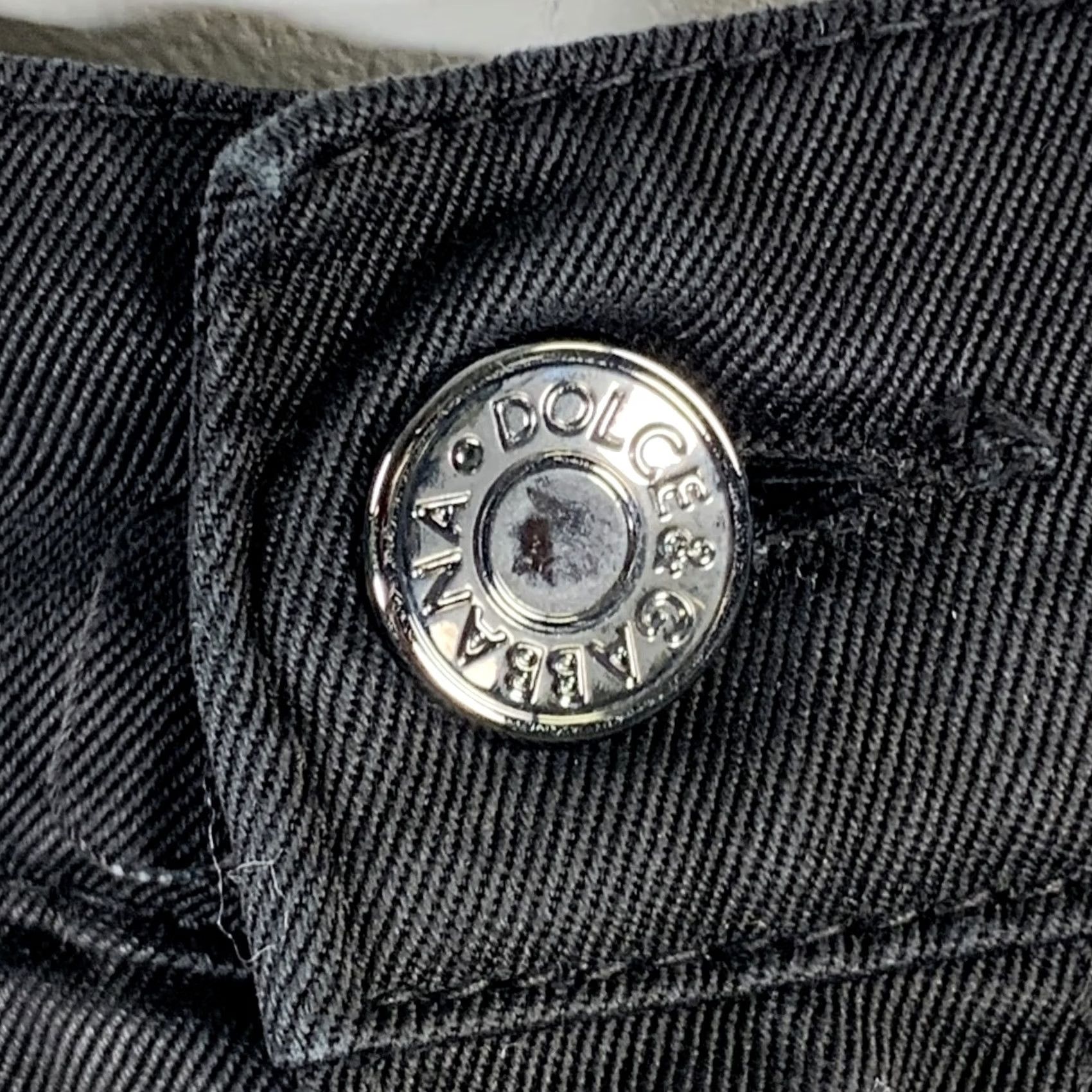 Dolce & Gabbana DOLCE & GABBANA Size 36 Black Cotton Blend Jean Cut Casual Pants Size US 36 / EU 52 - 2 Thumbnail