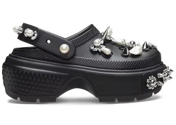 Crocs × Simone Rocha SIMONE ROCHA X CROCS Embellished Stomp Clogs black Size US 10 / IT 40 - 1 Thumbnail