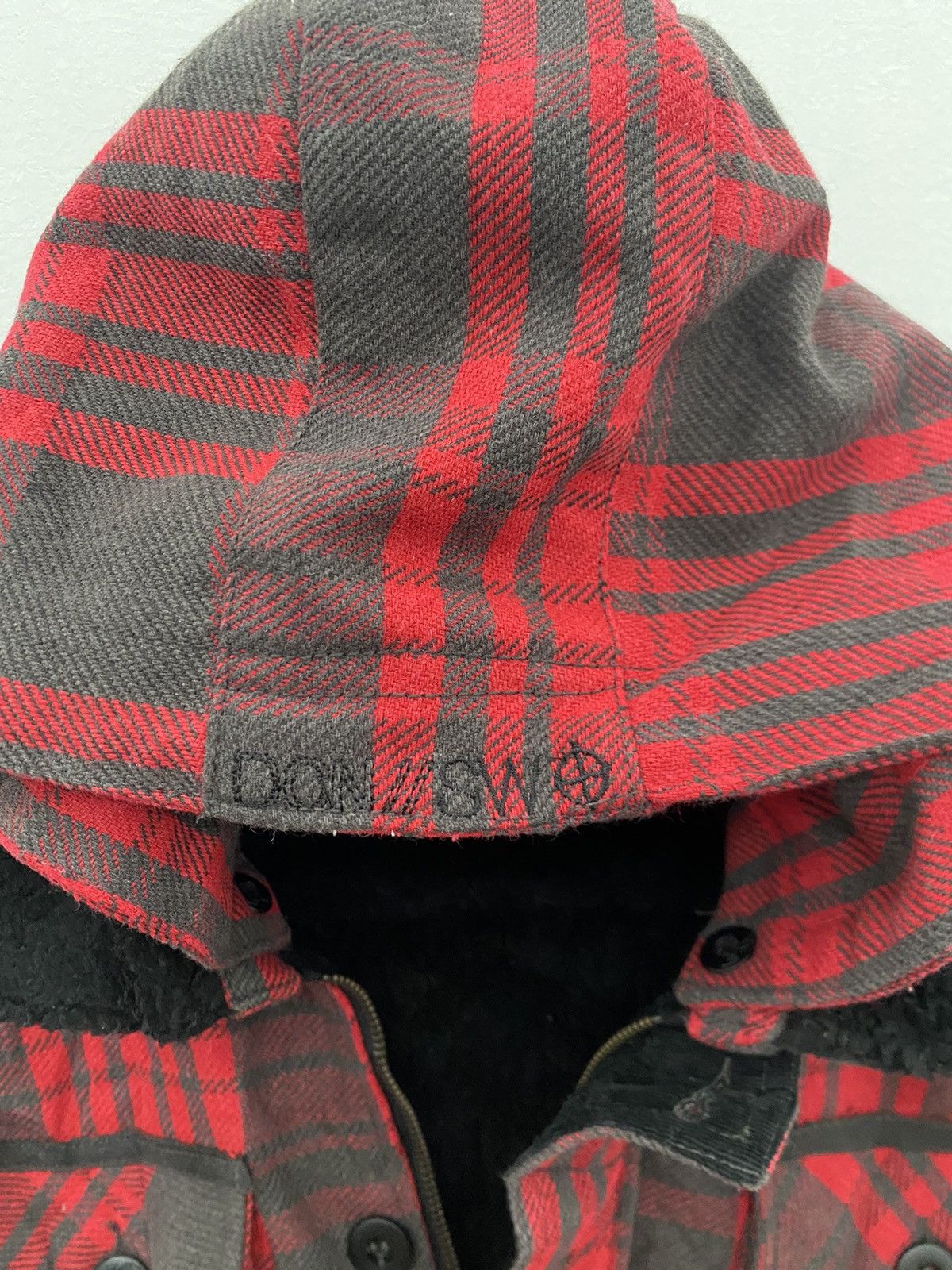 Japanese Brand × KMRii Plaid Jacket Sherpa Inside Deconstructed Jacket With Hoodies Size US XL / EU 56 / 4 - 9 Thumbnail
