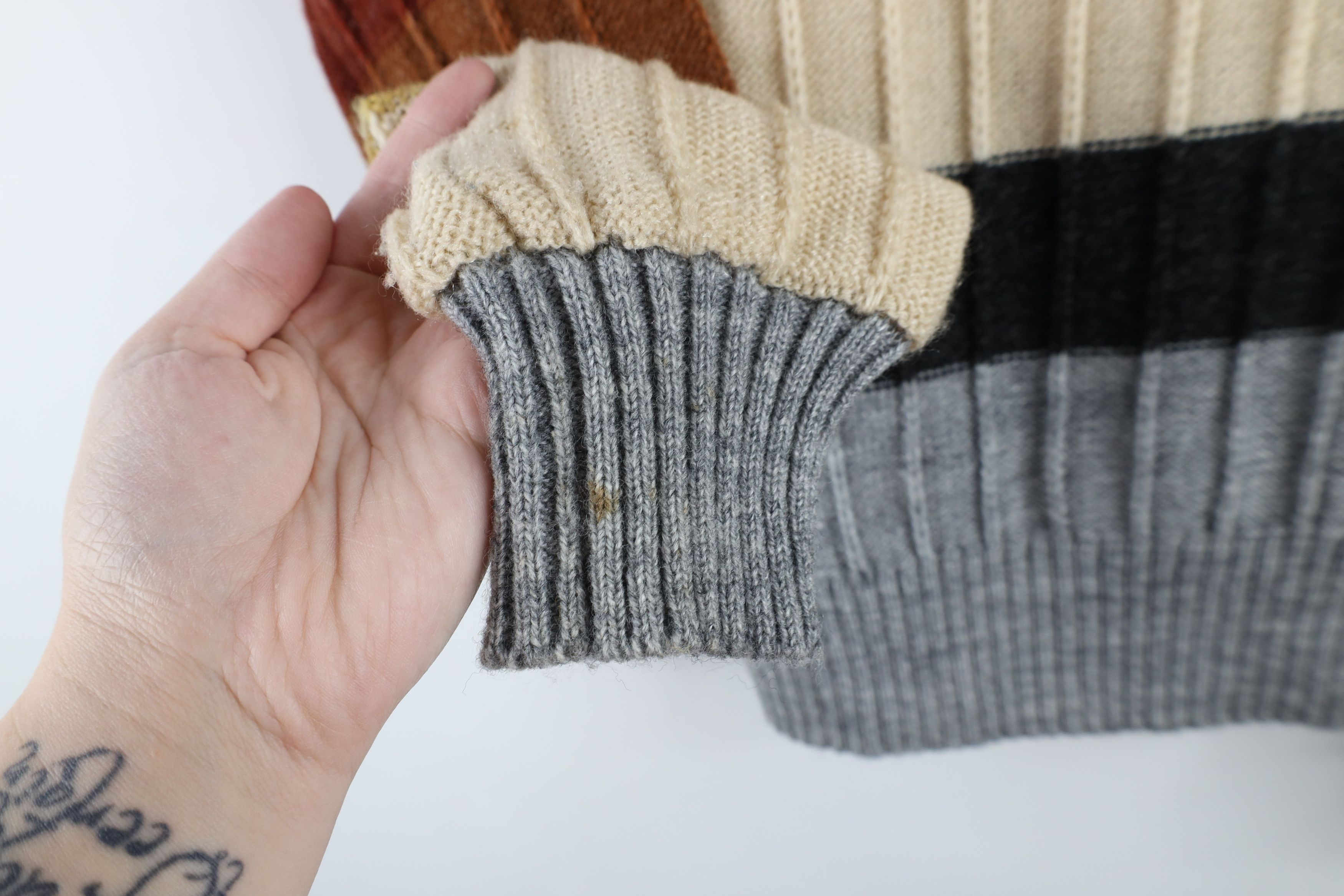 Vintage Vintage 70s Mid Century Modern MCM Knit Turtleneck Sweater Size L / US 10 / IT 46 - 4 Thumbnail