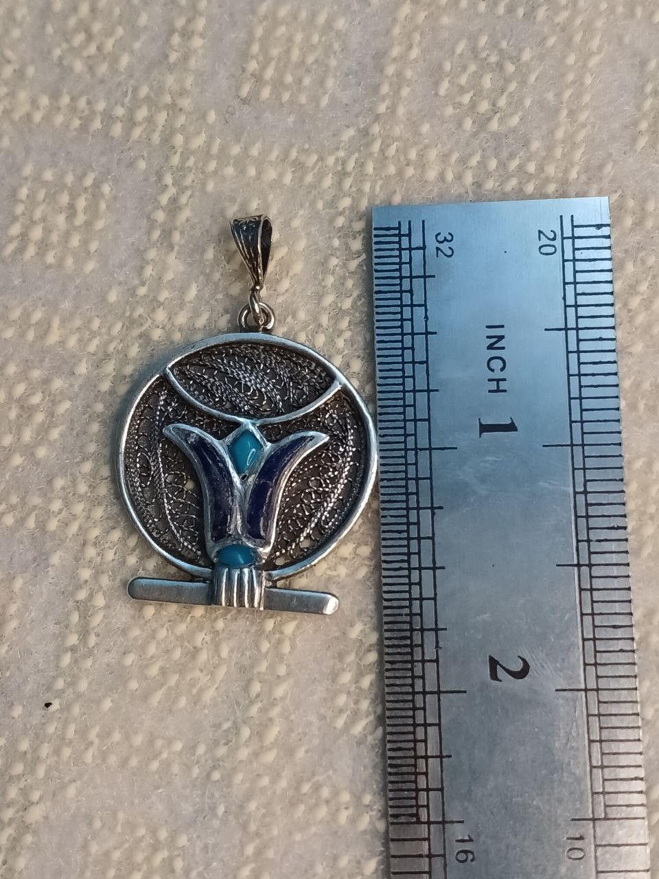 Sterling Silver 925 Sterling Silver Lotus Flower Necklace pendant Size ONE SIZE - 3 Thumbnail