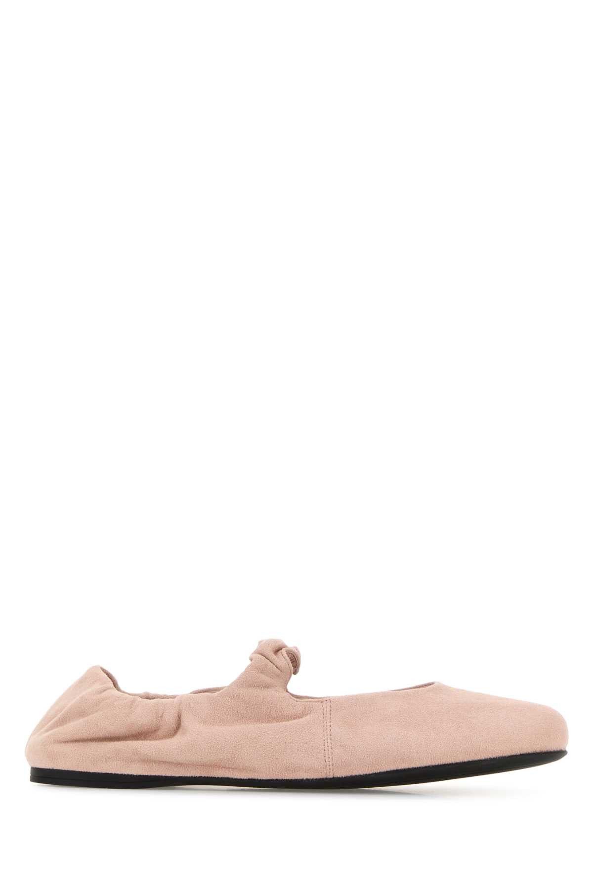 Miu Miu Pastel Pink Suede Ballerinas Size US 9 / IT 39 - 1 Thumbnail