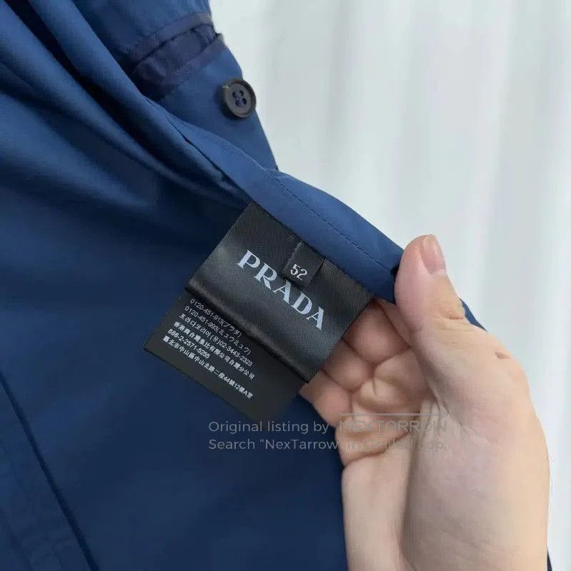 Other Prada Men's Long Sleeve Blue Nylon Jacket. Size US XL / EU 56 / 4 - 6 Thumbnail