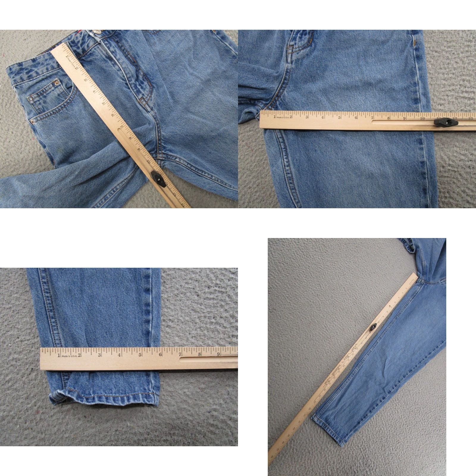 Vintage VTG Union Bay Jeans Tapered Leg High Rise Mom Size 3 Blue Denim Read Women's Size 26" / US 2 / IT 38 - 8 Thumbnail