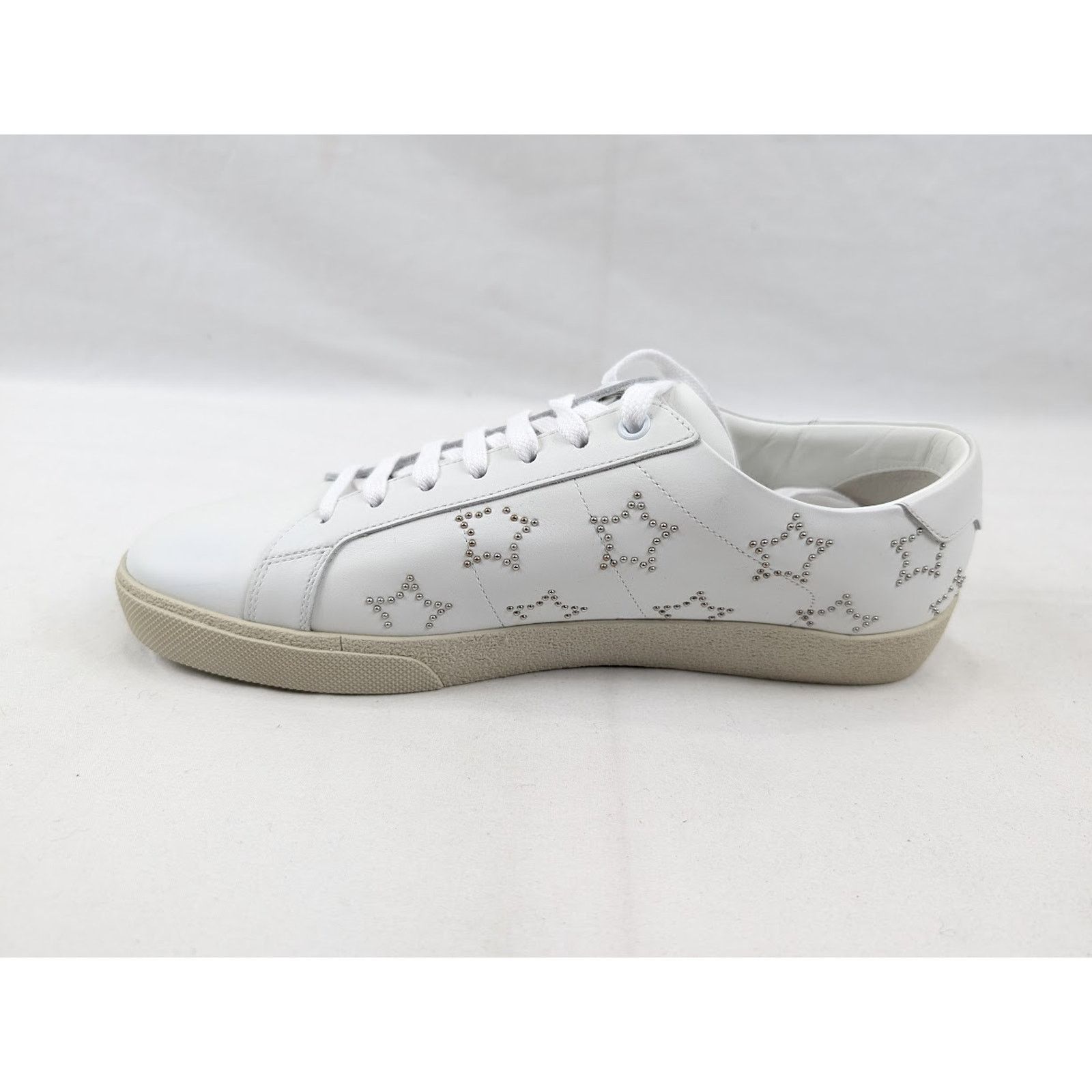 Saint Laurent Paris o1rshd1 SL/06 Star Merid Low-Top Sneakers in Blanc Optique Size US 9.5 / EU 42-43 - 7 Thumbnail