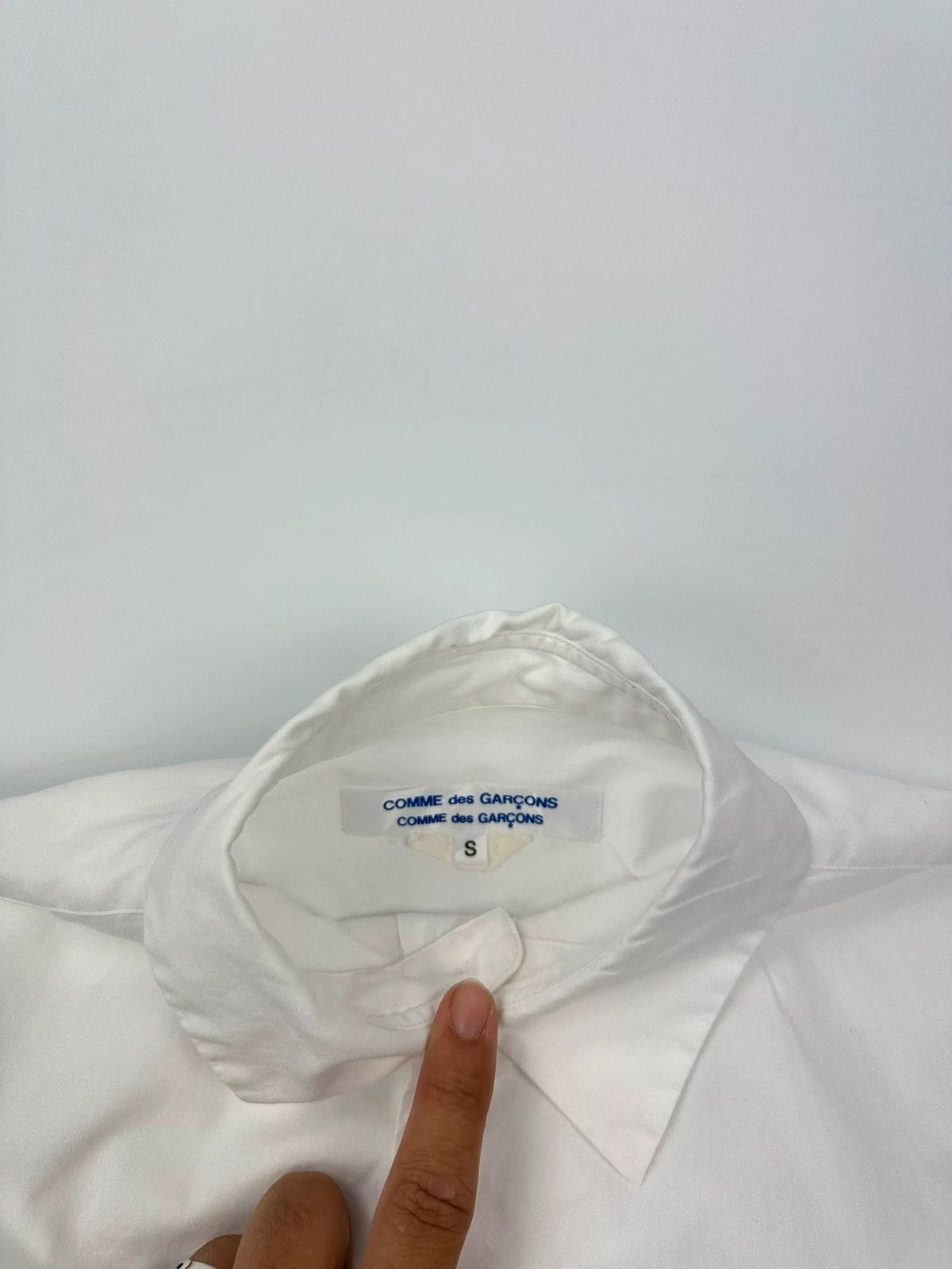 Comme des Garcons Comme Des Garçons 00’s White Cotton Simple Dress Shirt Size S / US 4 / IT 40 - 6 Thumbnail