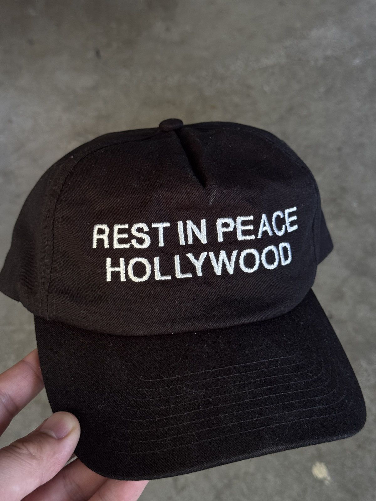 Holiday Brand Rest In Peace Hollywood Blush Hat Signed by Geezer Size ONE SIZE - 3 Thumbnail