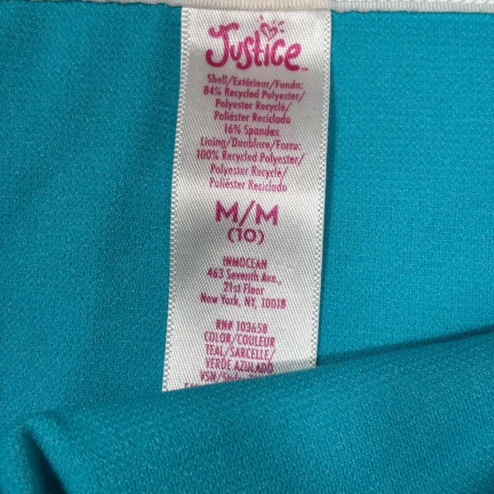 Other Justice Blue and Pink Ribbed Bikini Set Medium Size ONE SIZE - 4 Thumbnail