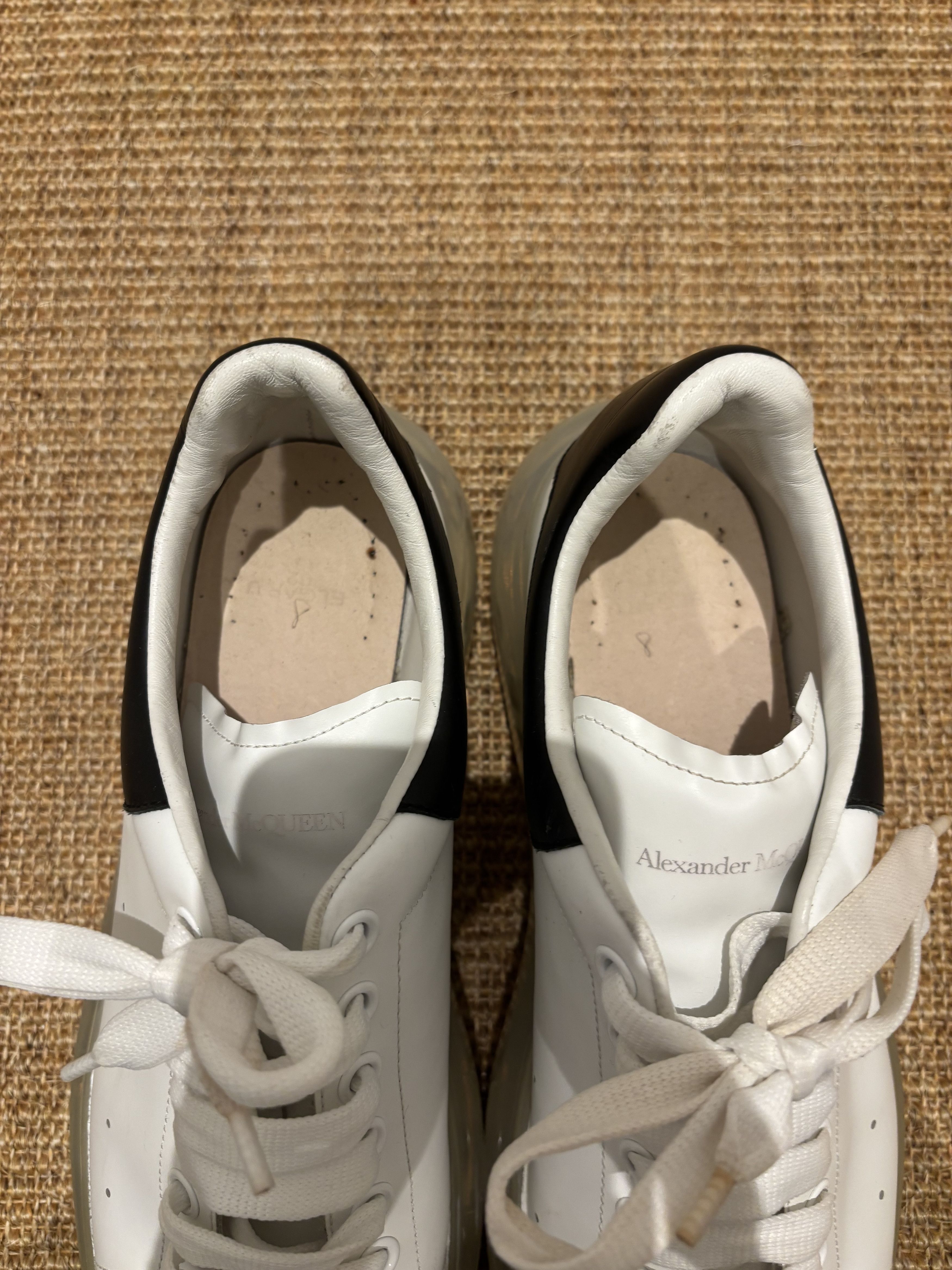 Alexander McQueen Basket de luxe Alexander McQueen oversize blanc et bleu Size US 10.5 / EU 43-44 - 14 Thumbnail