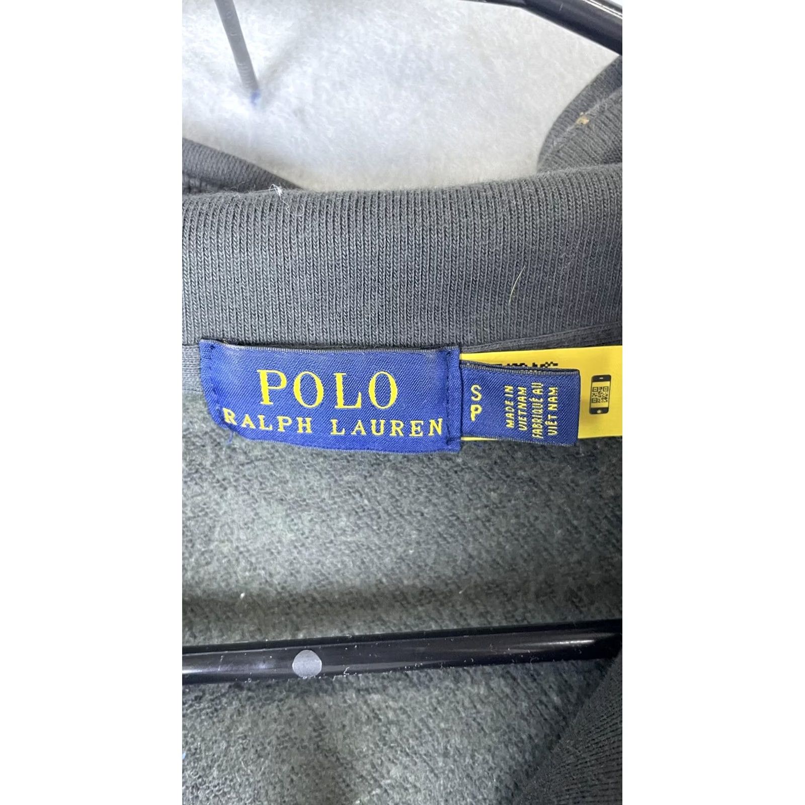 Polo Ralph Lauren Polo Ralph Lauren Mens Small Gray 1/4 Zip Mock Neck Stripe Pony Logo Sweatshirt Size US S / EU 44-46 / 1 - 4 Thumbnail