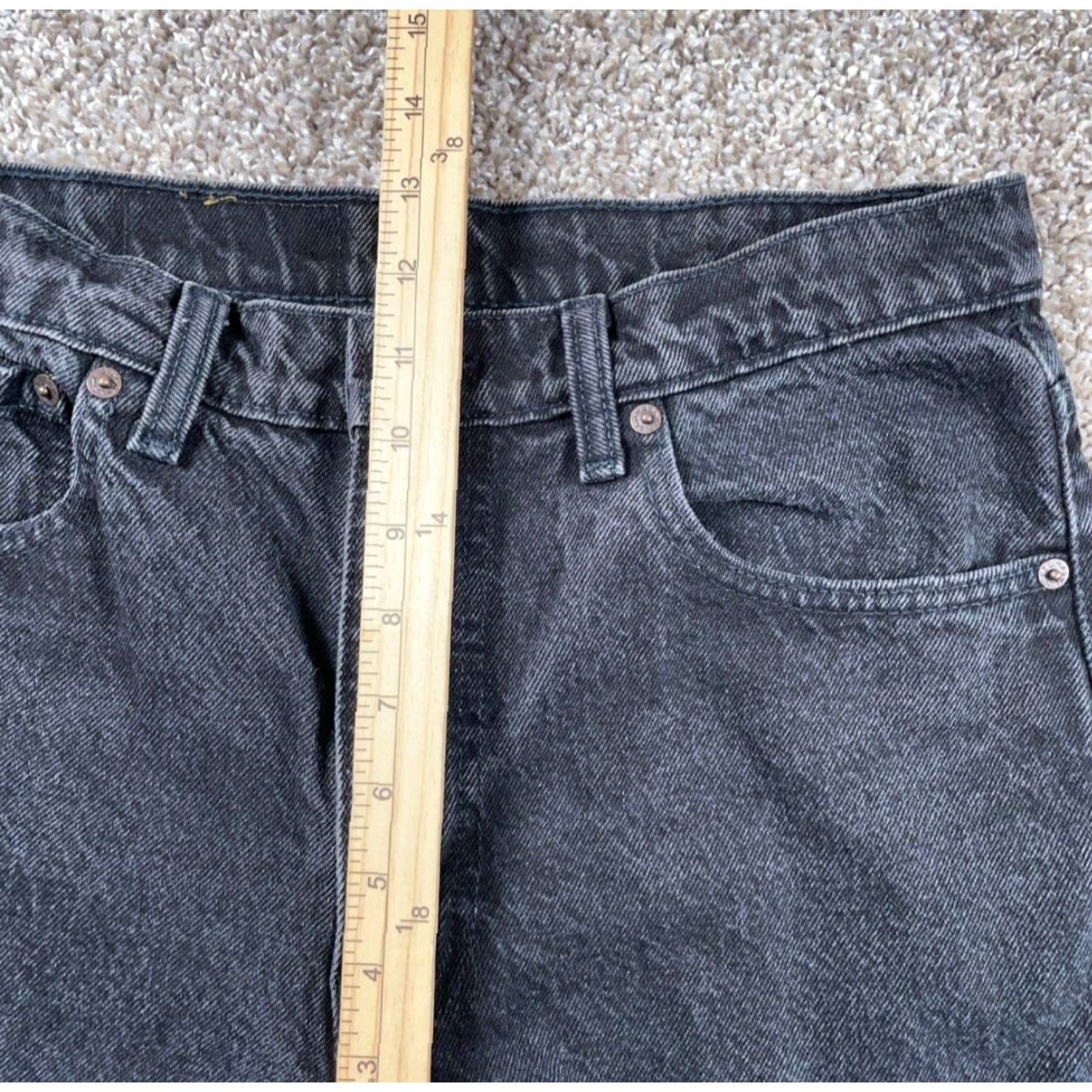 Levi's VINTAGE Levi's 550 Relaxed Fit Tapered Leg Jeans Men's 31 x 31 Black 90s Retro Size US 31 - 7 Thumbnail