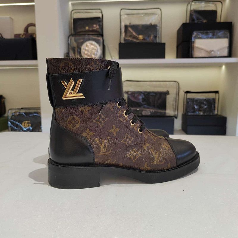 Louis Vuitton Louis Vuitton Classic Fashion Lace-Up Boots -2508 Size US 8 / IT 38 - 5 Thumbnail