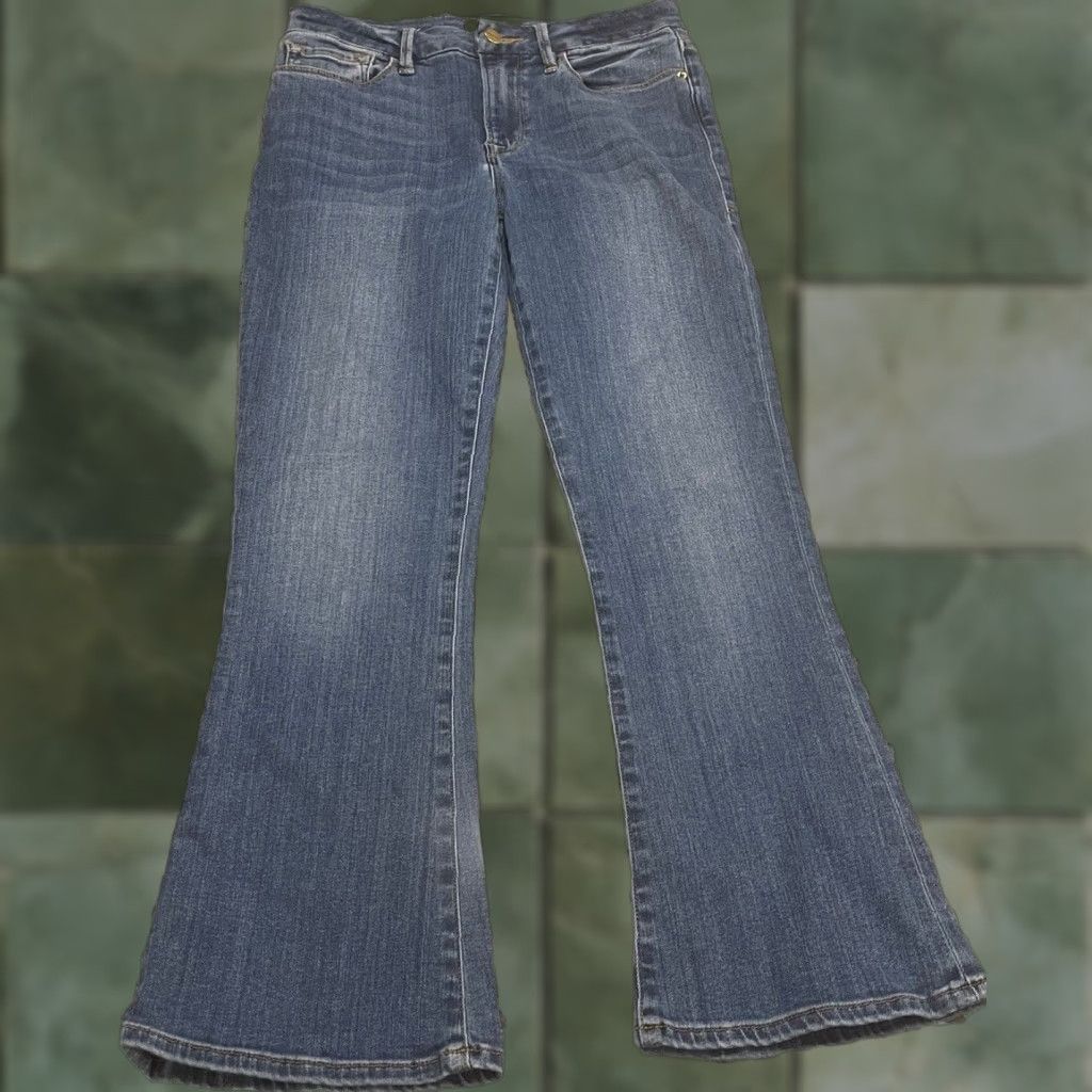 Frame FRAME Jeans Cropped Women 27 Denim Blue Zipper Zip Mid Rise 25 In Inseam Size 27" / US 4 / IT 40 - 1 Thumbnail