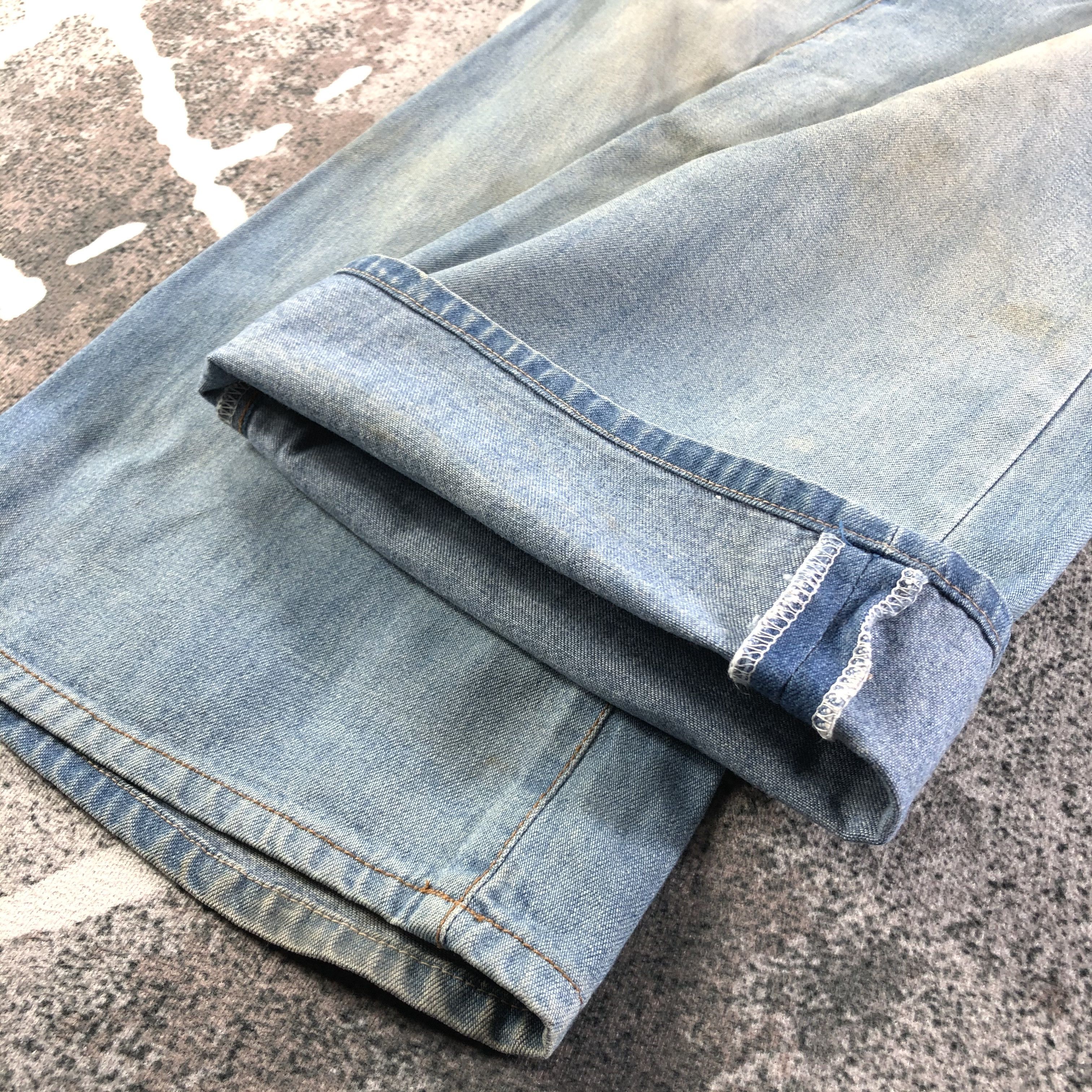 Japanese Brand Vintage Japanese Bush Pants Bell Bottom Jeans Flare Denim Size US 26 / EU 42 - 5 Thumbnail