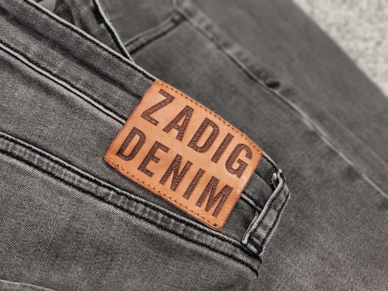 Zadig & Voltaire Zadig & Voltaire Design Slim Gray Denim Jeans Size US 31 - 15 Thumbnail
