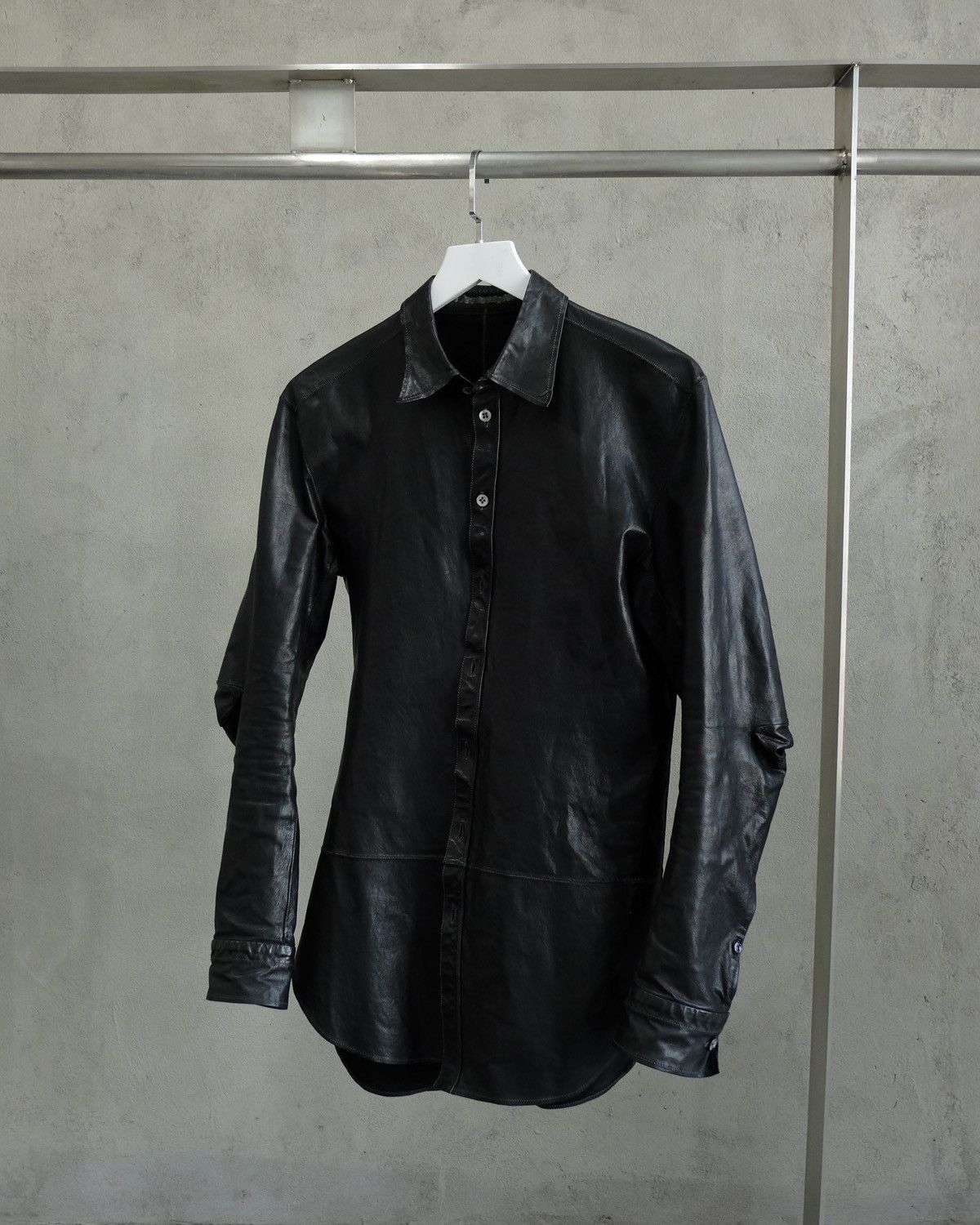 Carol Christian Poell Carol Christian Poell Leather Shirt LM/2704-IN ROOLS-PTC/10 Size US S / EU 44-46 / 1 - 2 Thumbnail
