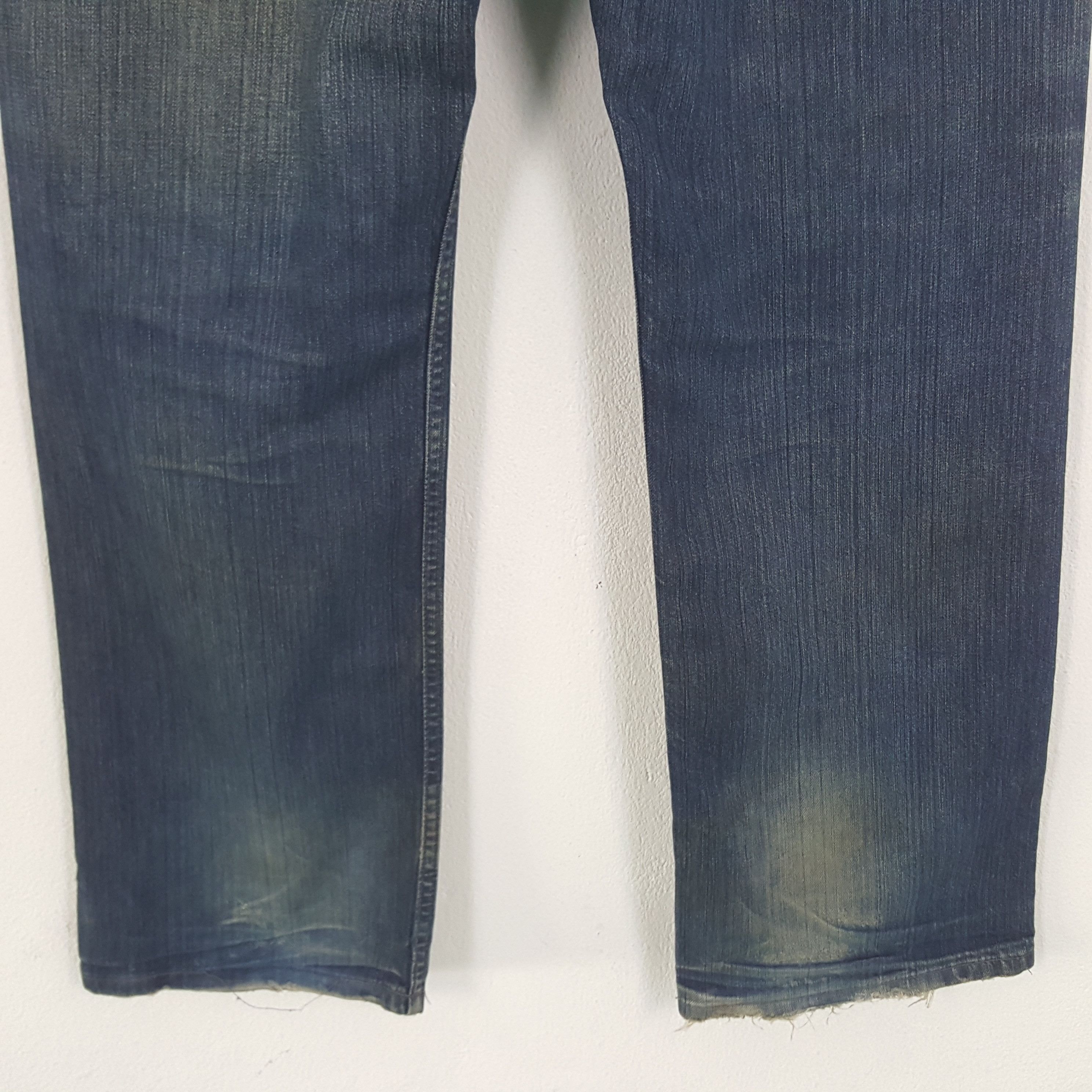 Stussy × Vintage Vintage Stussy Workgear Custom Big Logo Denim Jeans Size US 33 - 3 Thumbnail