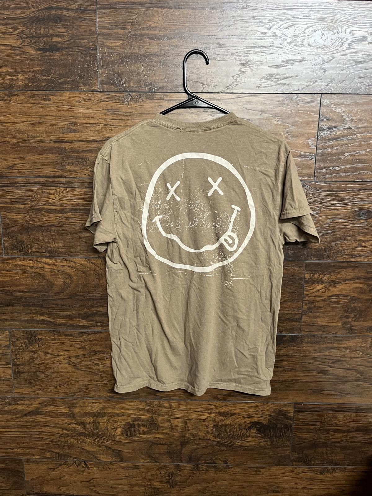 Designer Nirvana Sand Smiley T-shirt - 2 Sided Nirvana Shirt - Medium Size US M / EU 48-50 / 2 - 2 Thumbnail