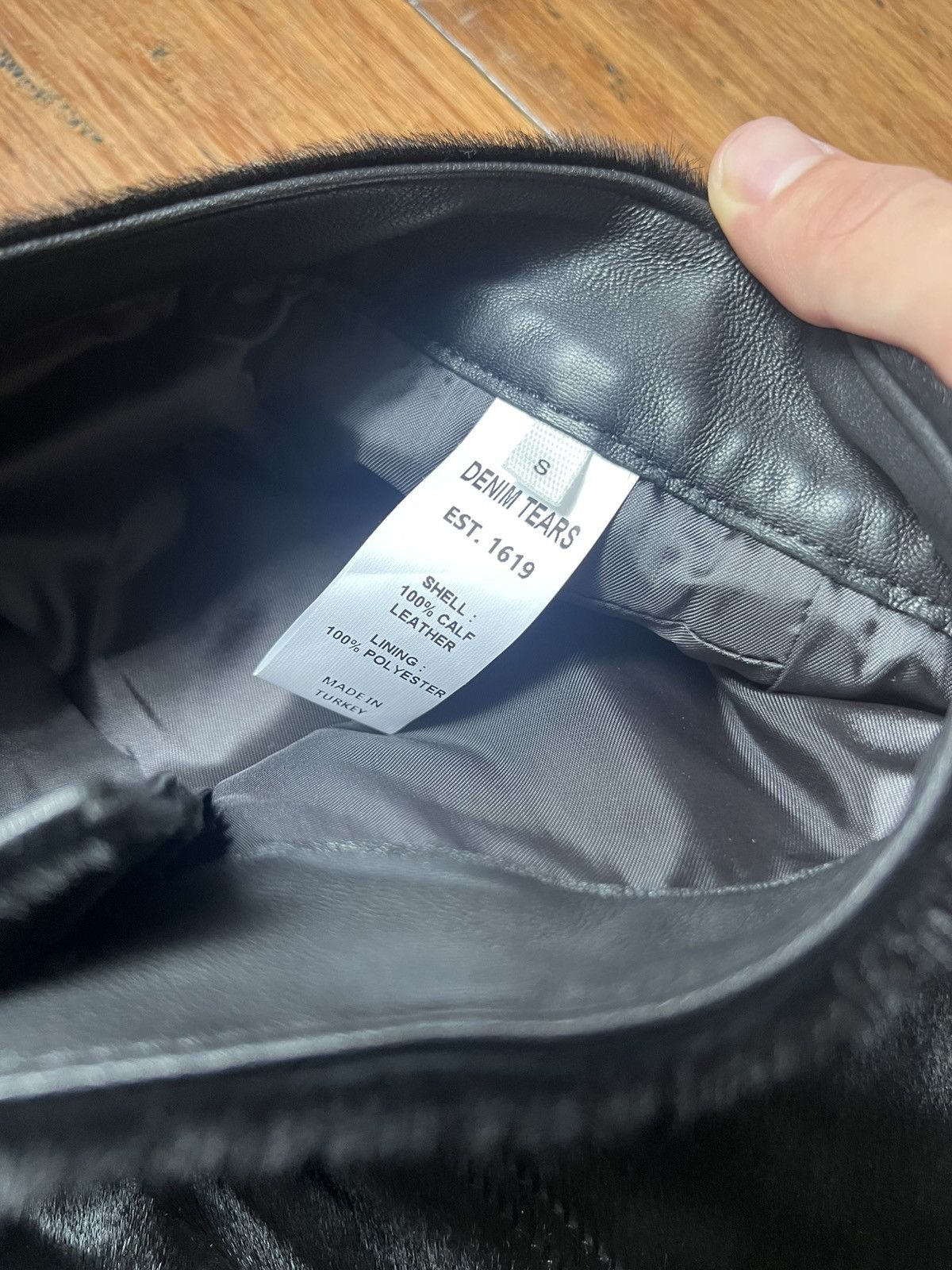 DENIM TEARS Cowhide Leather Black Pant Size US 30 / EU 46 - 4 Thumbnail