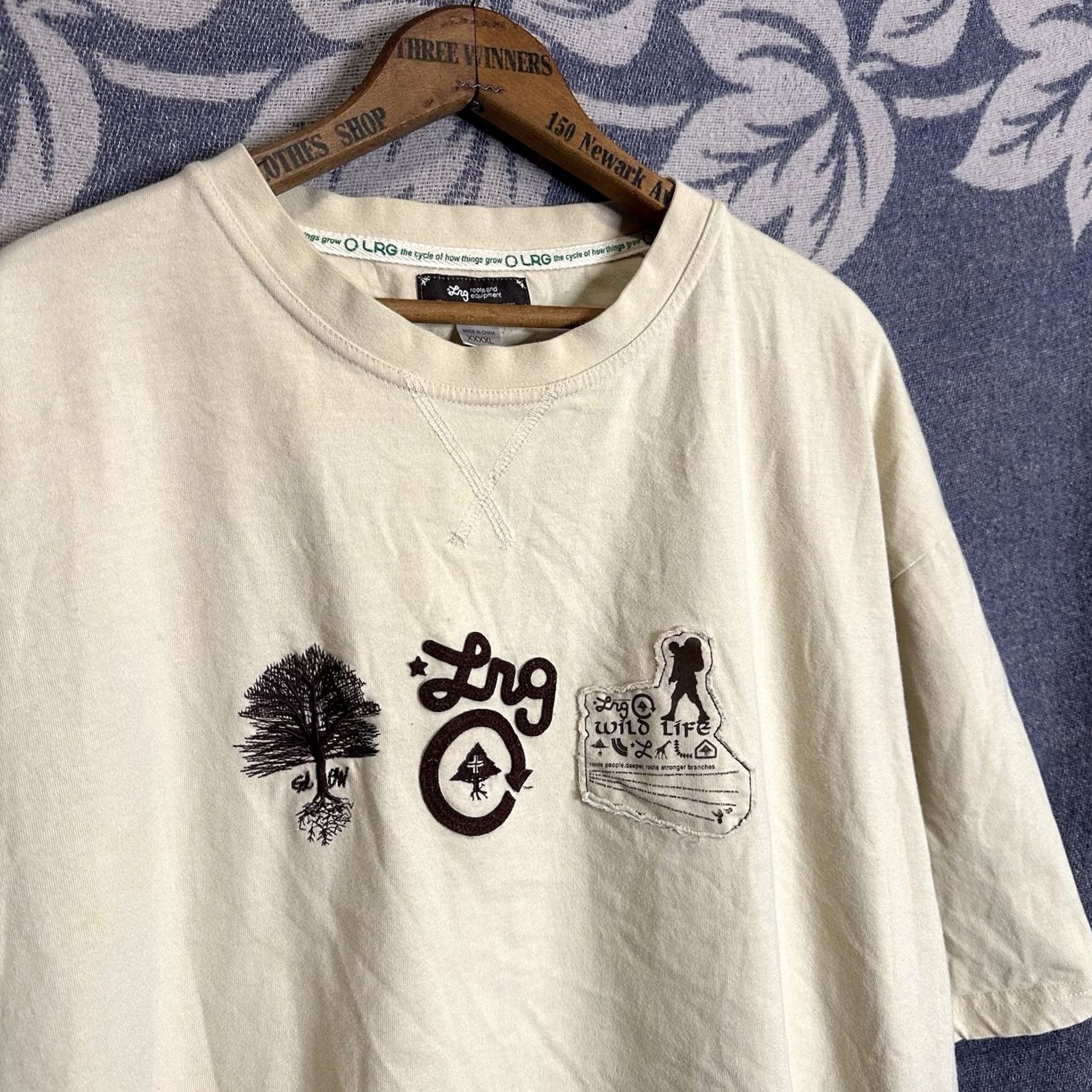 Vintage VINTAGE LRG T-Shirt Men 4XL Brown Cotton Short Sleeve Crew Neck Graphic Print AOP Animals Skateboarding Y2K Boys Mens Womens Size US XXL / EU 58 / 5 - 3 Thumbnail