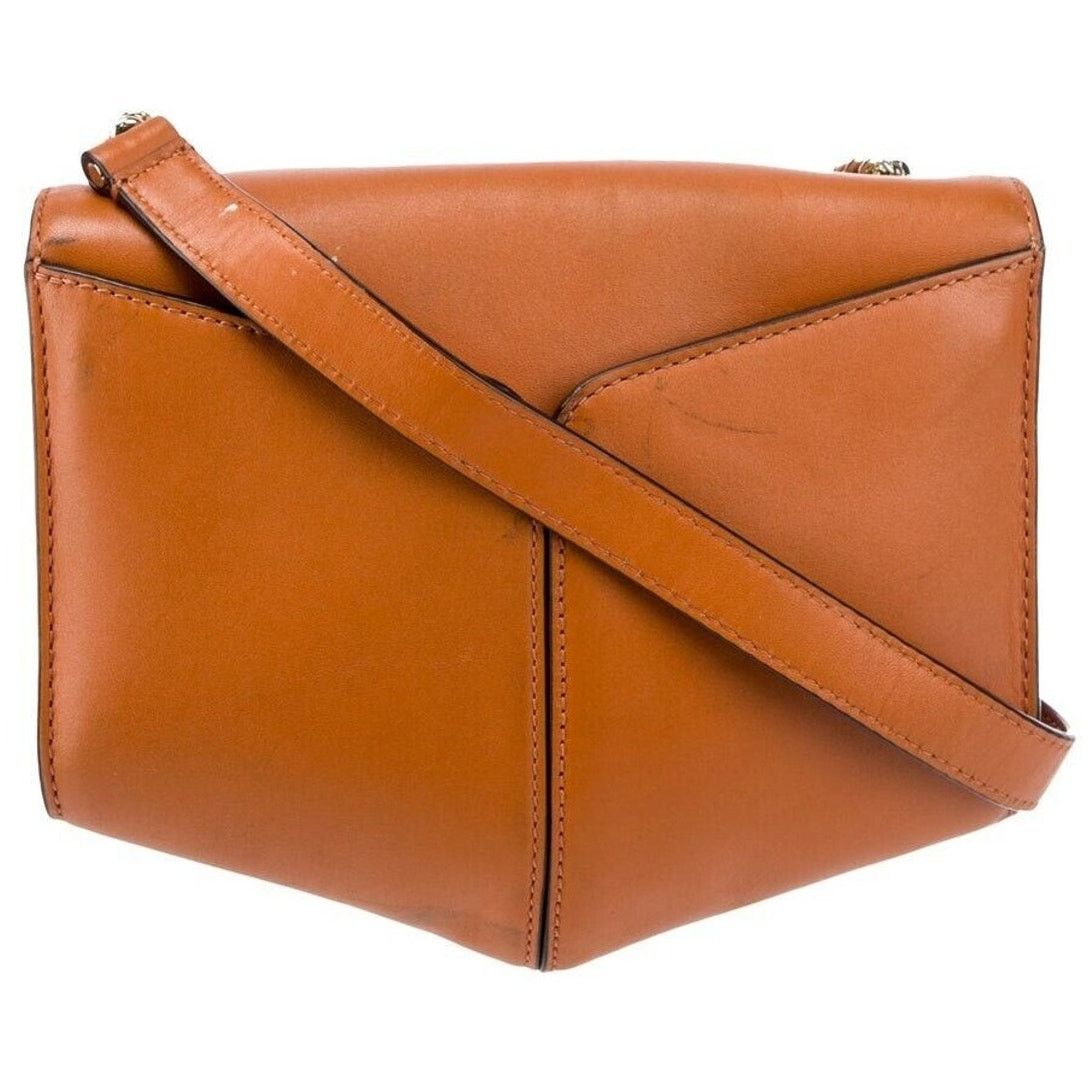 Sandro NWOT Sandro Camel Leather Crossbody Bag Lou MM Curcuma Purse Size ONE SIZE - 2 Thumbnail