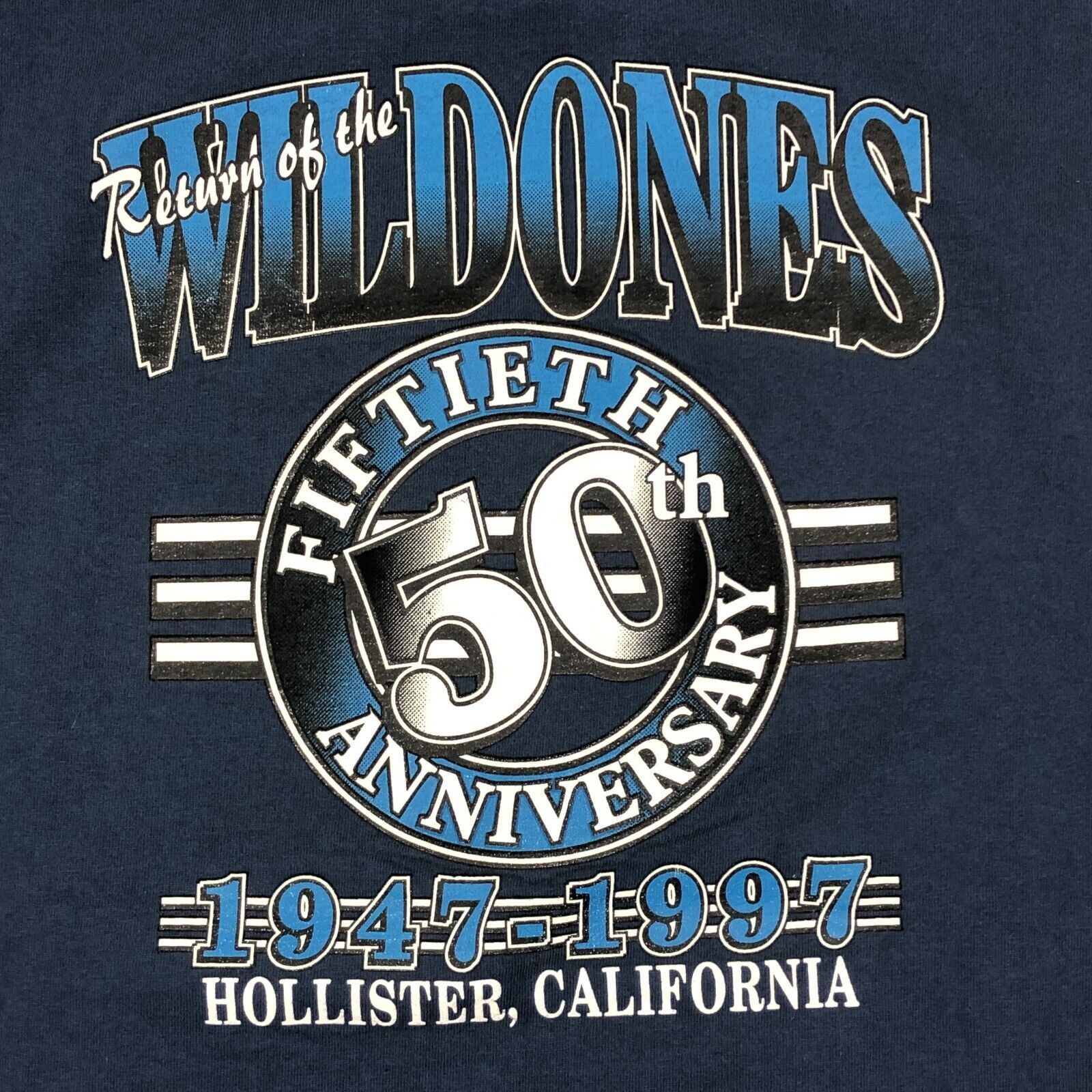 Harley Davidson Vintage 1997 Wild Ones Motorcycle Club Navy Tee Small Harley Size US S / EU 44-46 / 1 - 6 Thumbnail